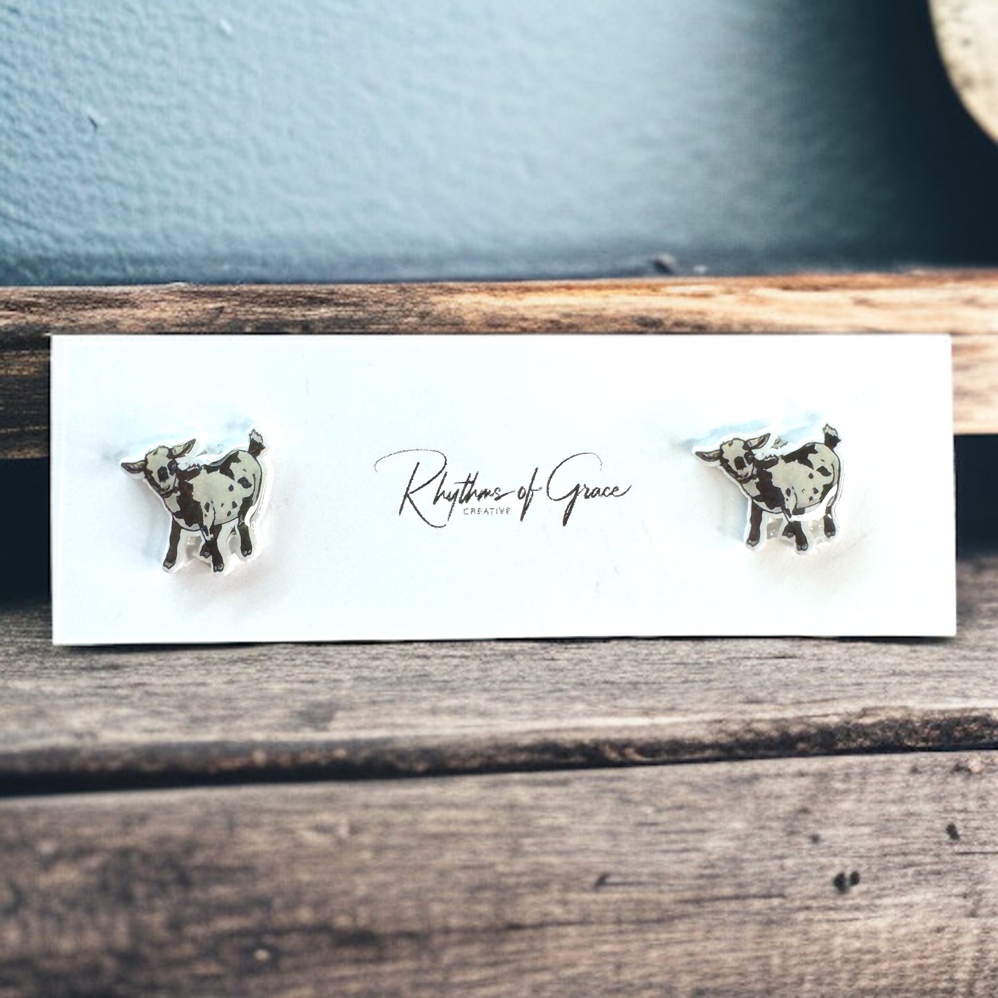 Goats Galore: Adorable Goat Stud Earrings! ๐