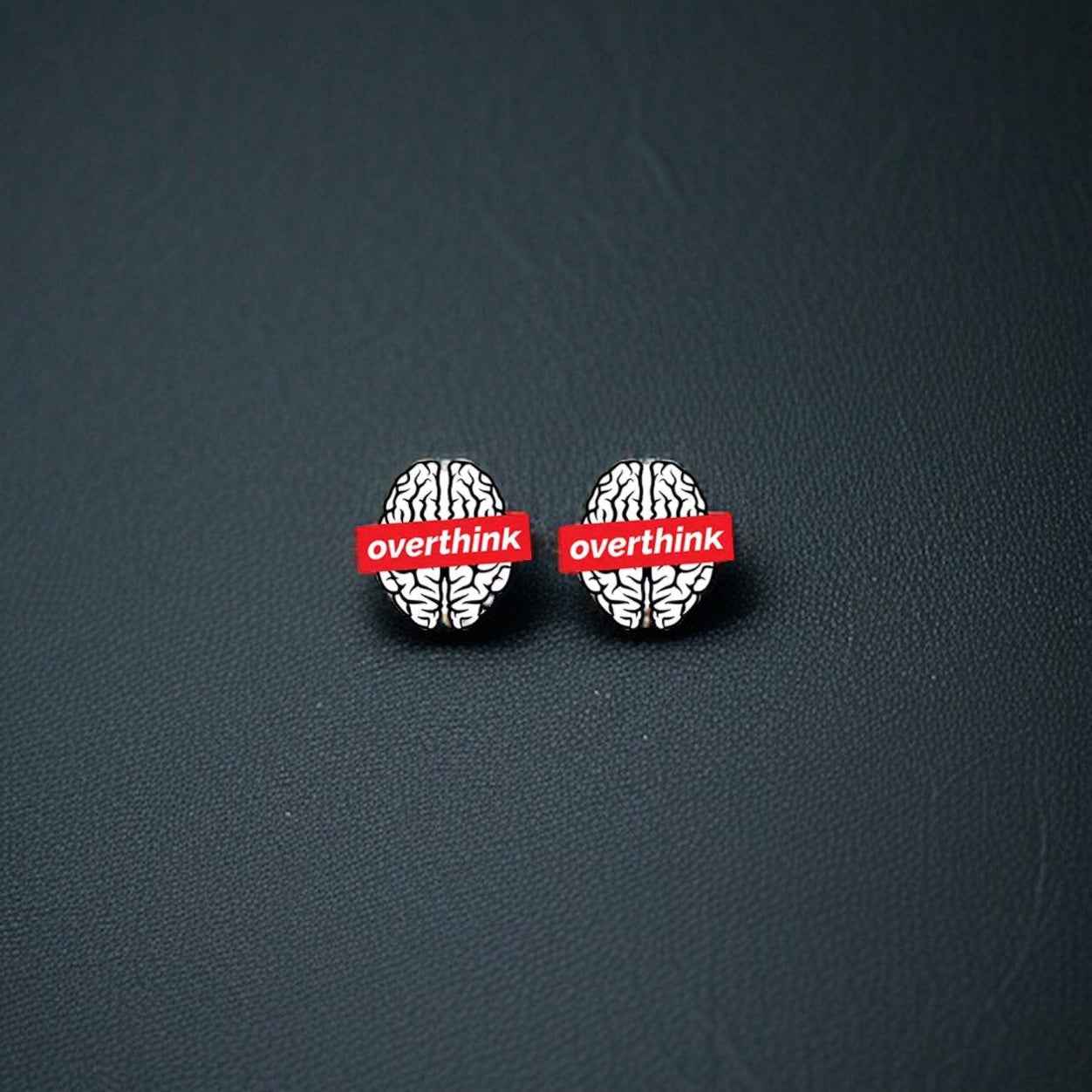 Overthinker Stud Earrings: A Thoughtful Touch for Your Style! 🧠