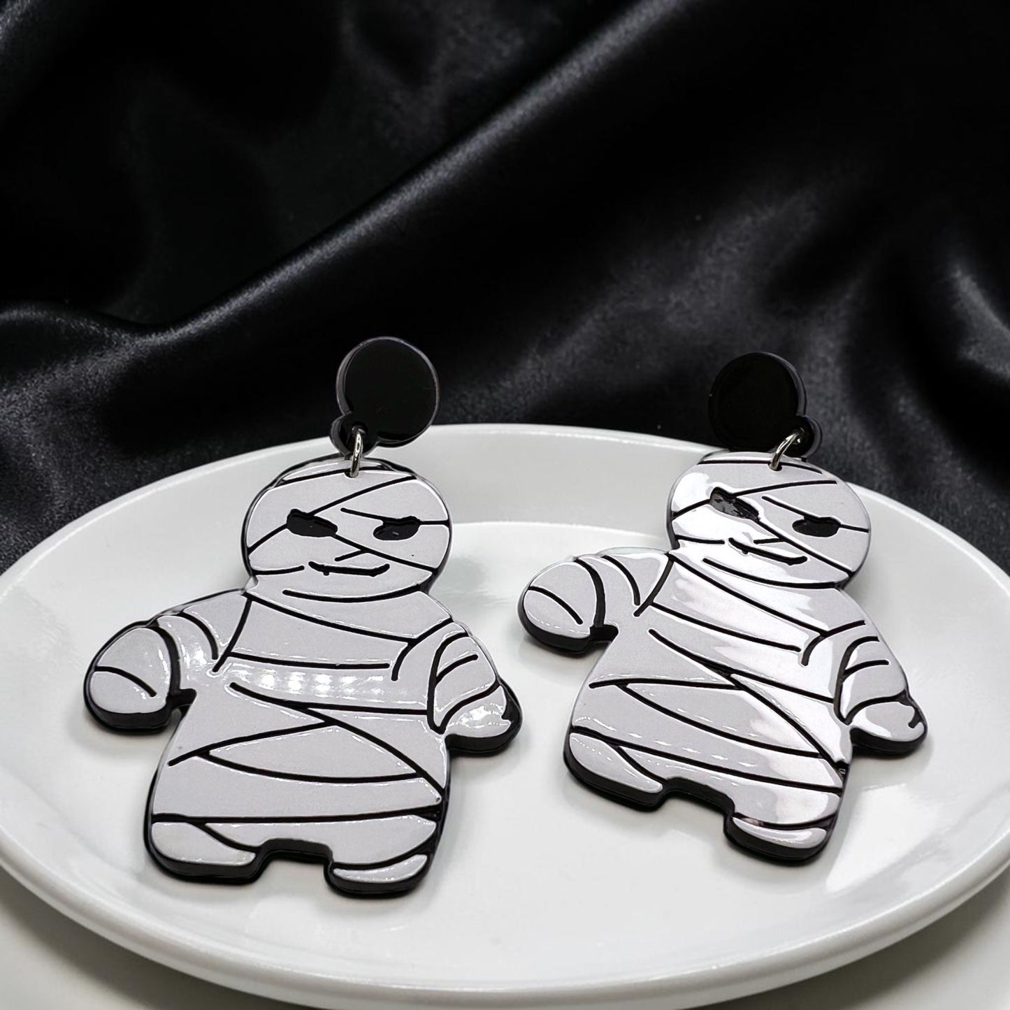 Mummy Earrings - Unwrap the Halloween Fun!