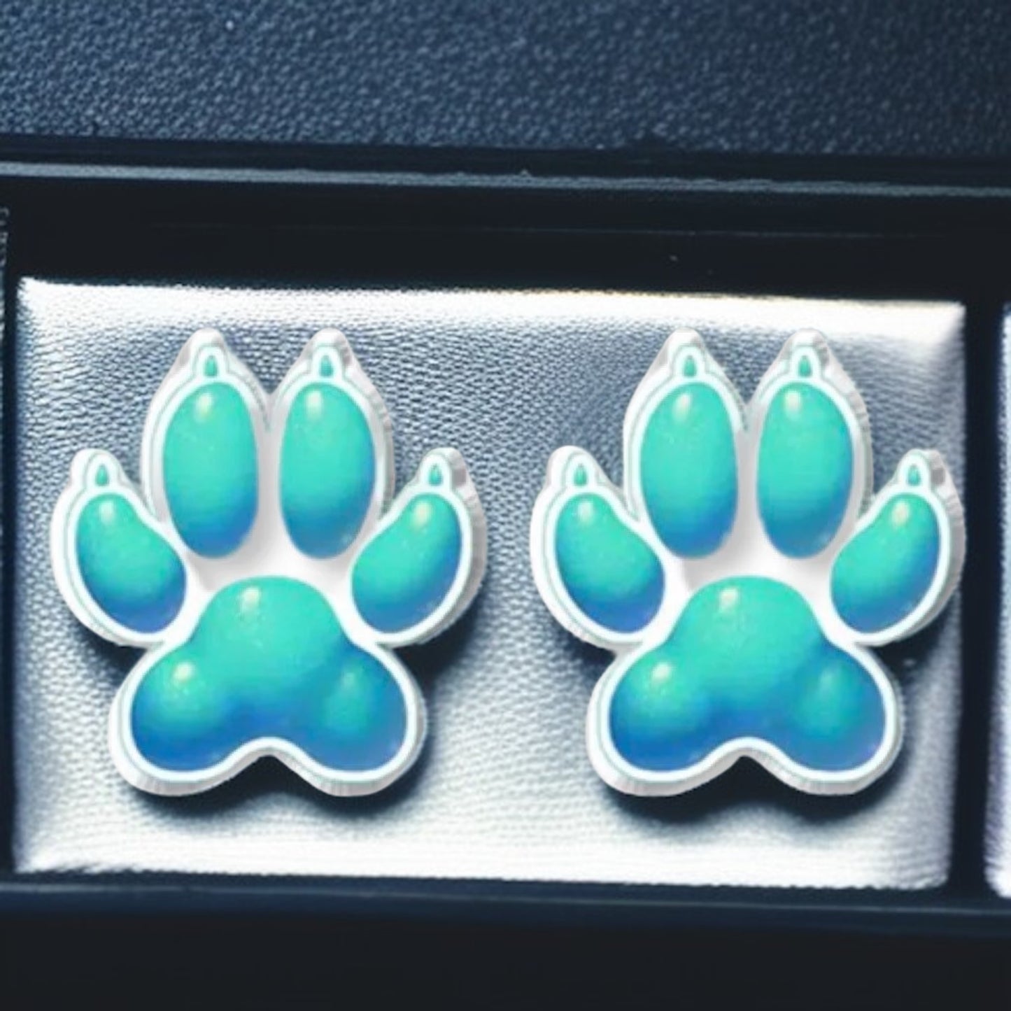 Vibrant Paw Print Studs – A Pawfect Gift! 🐾 10 Colors Available!