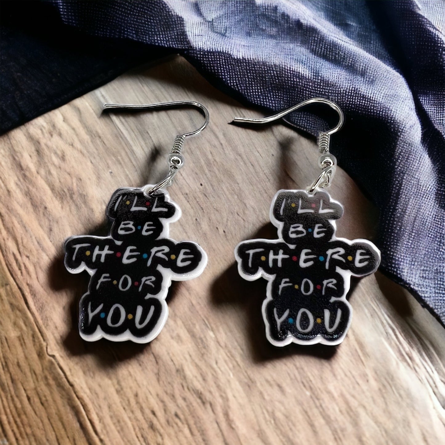 I’ll Be There For You – FRIENDS Inspired BFF Earrings - Rhythms of Grace Creative