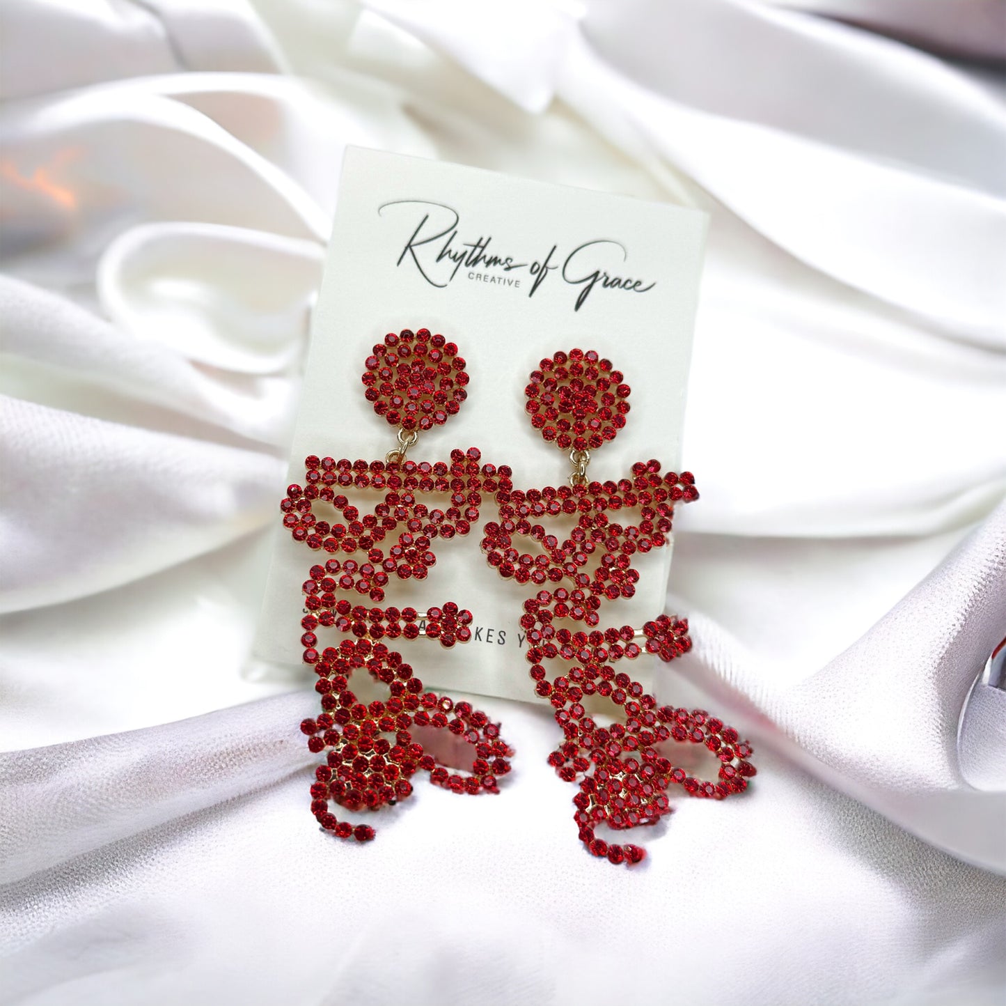 Rhinestone Bridal Earrings - Bridal Shower, Bridal Accessories, Rhinestone Earrings, Engagement Party, Honeymoon, Bridal Earrings, Bridal Accessories, Bride Tribe, Bachelorette