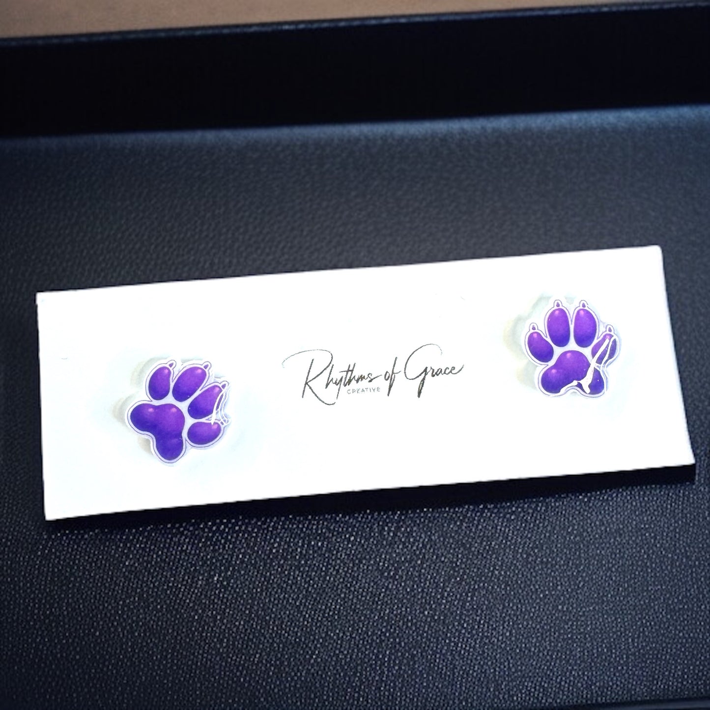 Vibrant Paw Print Studs – A Pawfect Gift! 🐾 10 Colors Available!