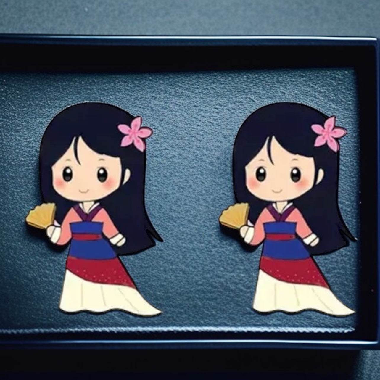 Enchanting Cartoon Princess Stud Earrings - Sparkle Like Royalty! đź‘‘