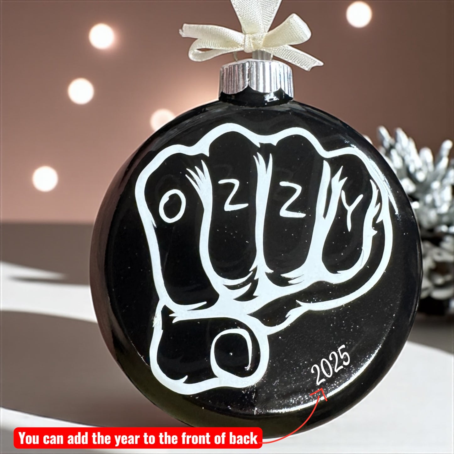 Celebrate a Legend: Hand-Painted Ozzy Ornaments! 🎶
