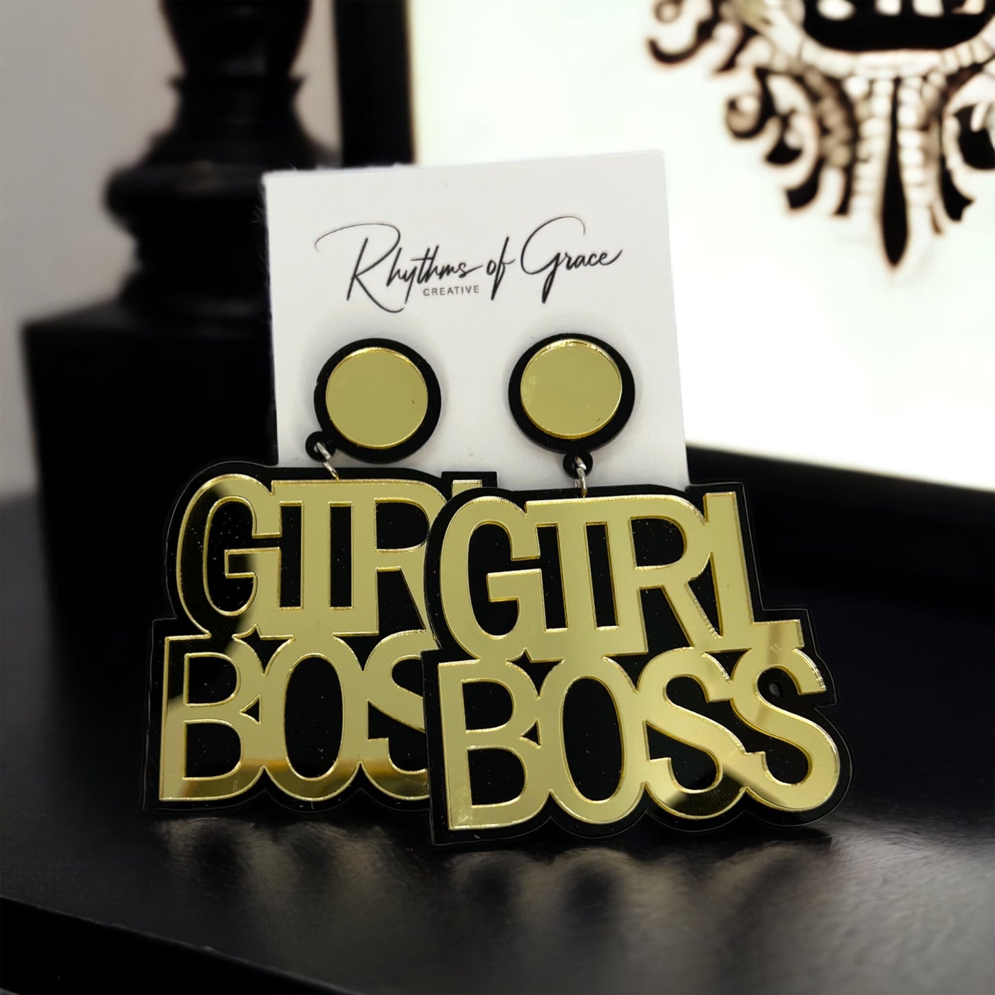Girl Boss Earrings - Boss Babe, Sassy Earrings, Fun Earrings, Sweet and Sassy, Girl Power