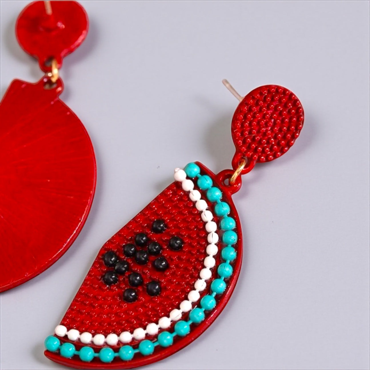 Juicy Watermelon Earrings - Slice into Summer Style! 🍉