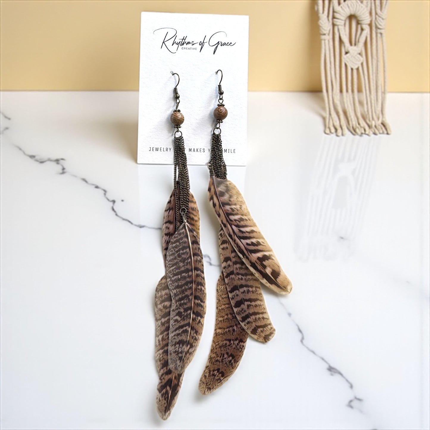 Boho Chic Feathered Dangle Earrings - Wild & Free Country Vibes!