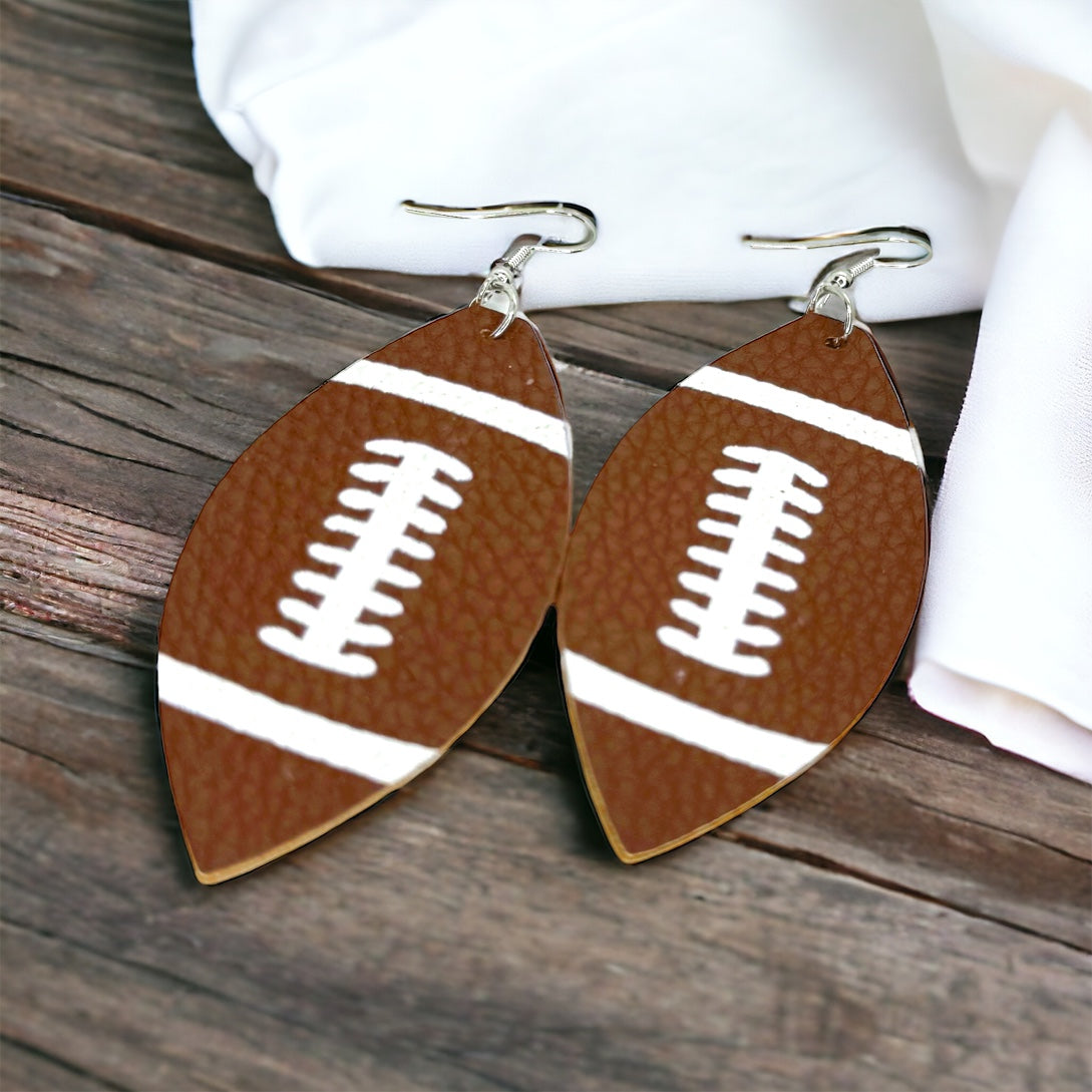 Game Day Glam: Handmade Football Earrings for True Fans!
