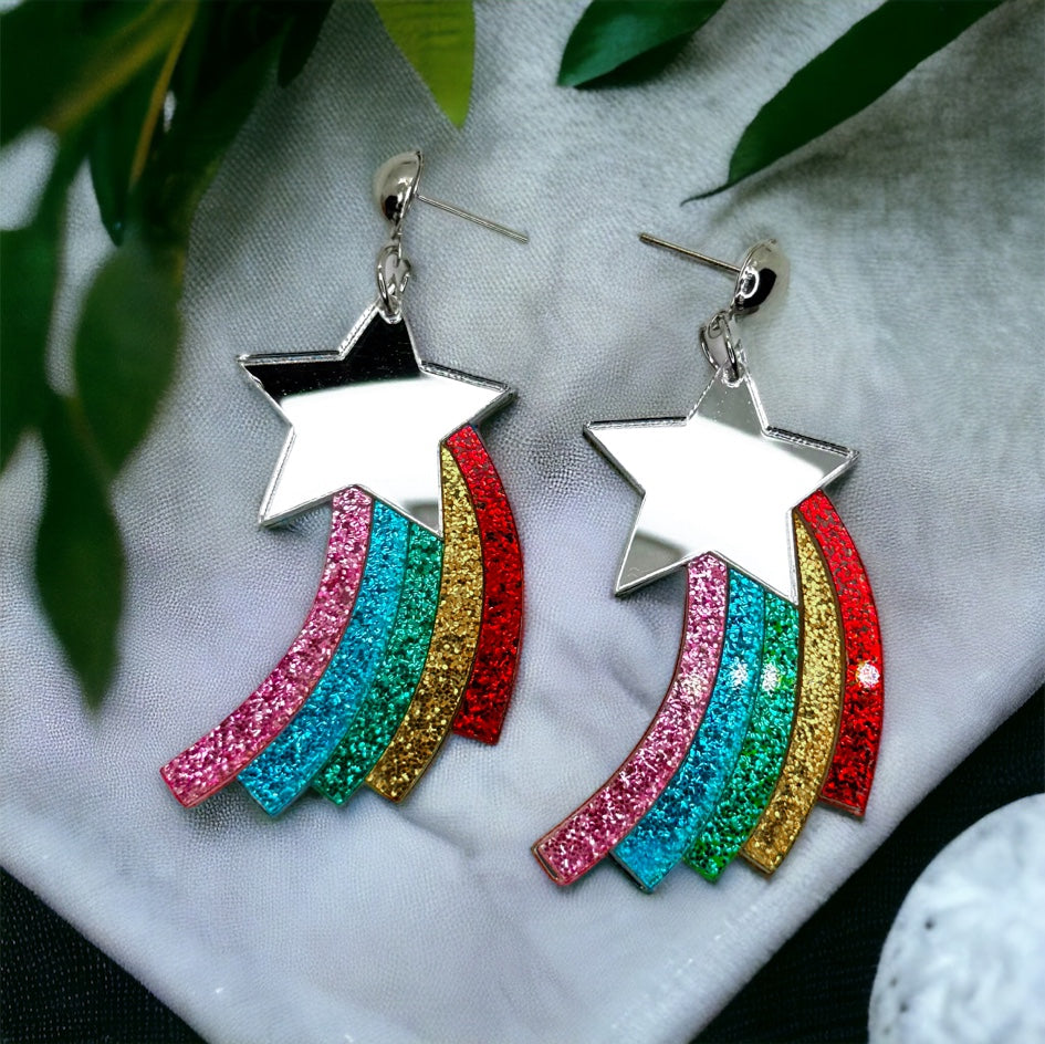 Rainbow Earrings - Rainbows, PRIDE Accessories, Rainbow Earrings, Pride Parade, LGBTQ, PRIDE Parade