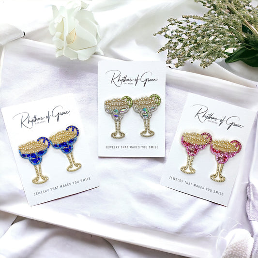 Fiesta Flair: Dazzling Margarita Earrings for Every Celebration!