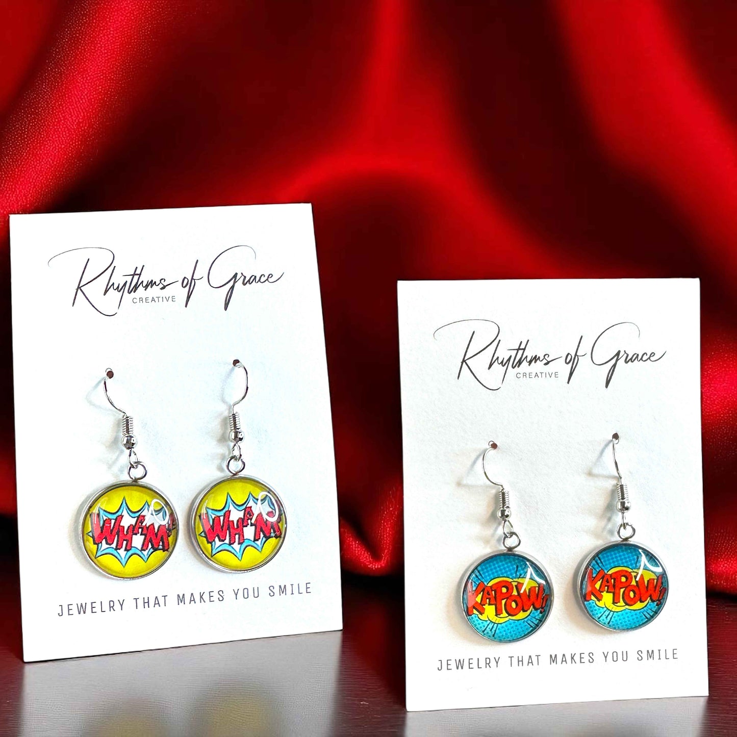 Superhero Sparkle: Dangle Earrings for Everyday Adventure!