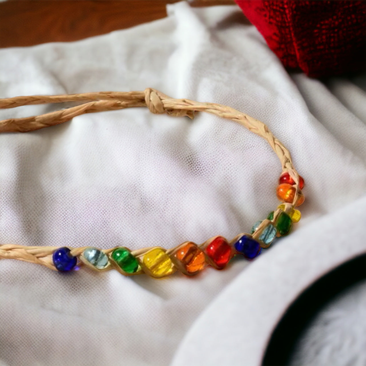 Rainbow Beaded Friendship Bracelet - The Perfect Accessory! 🌈