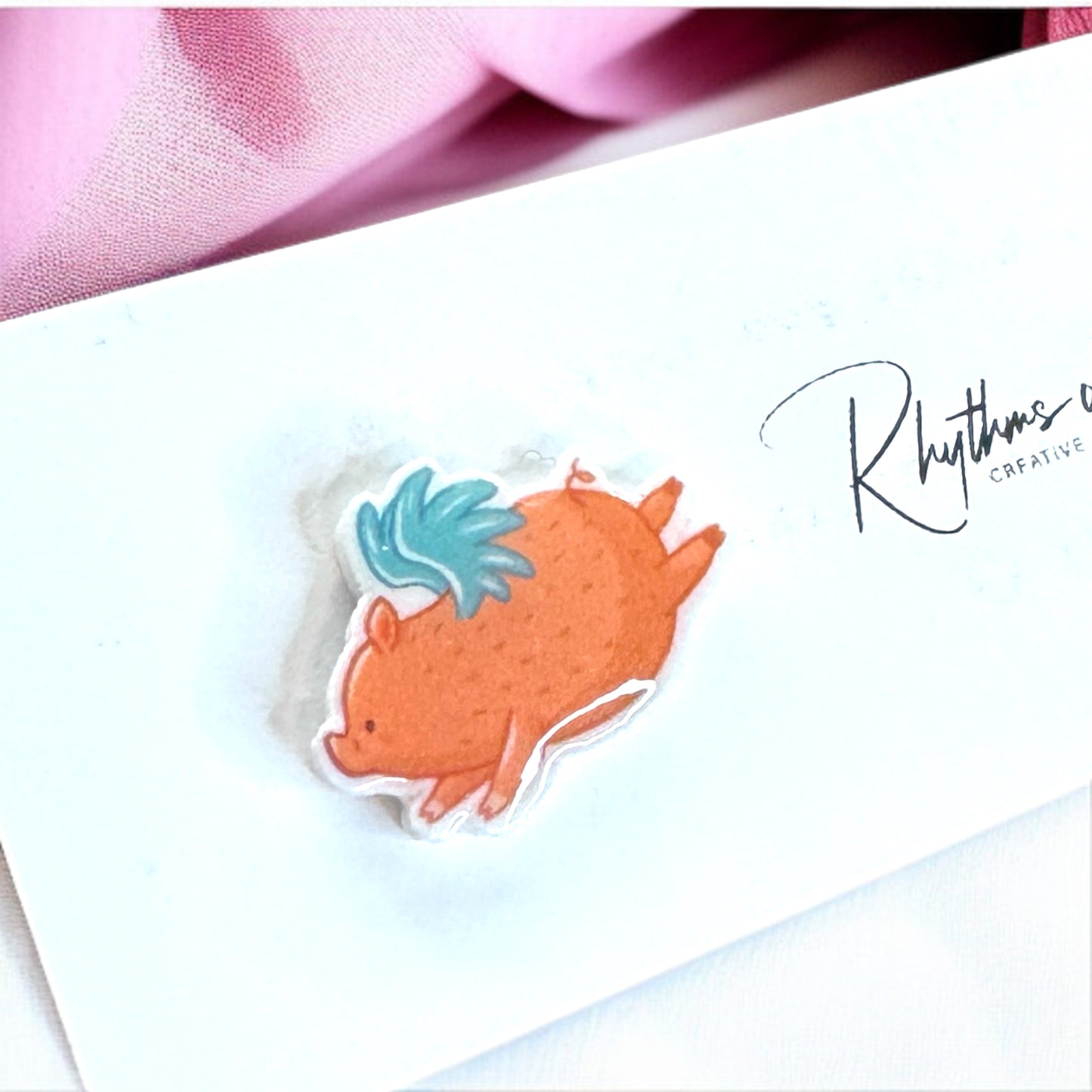 Soar with Style: Adorable Flying Pig Stud Earrings!