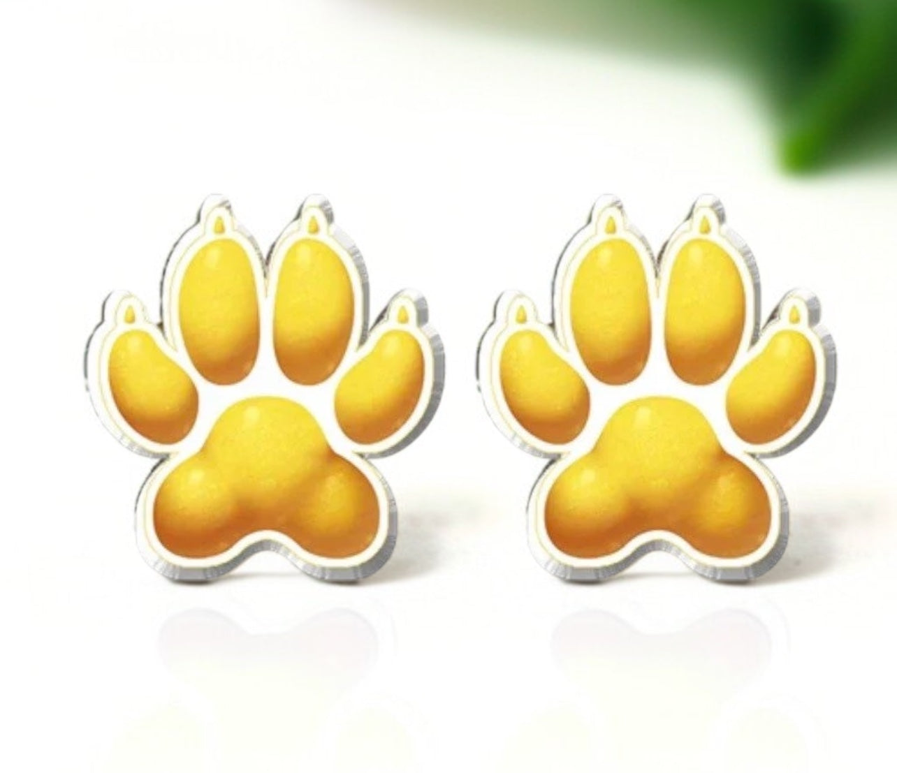 Vibrant Paw Print Studs – A Pawfect Gift! 🐾 10 Colors Available!