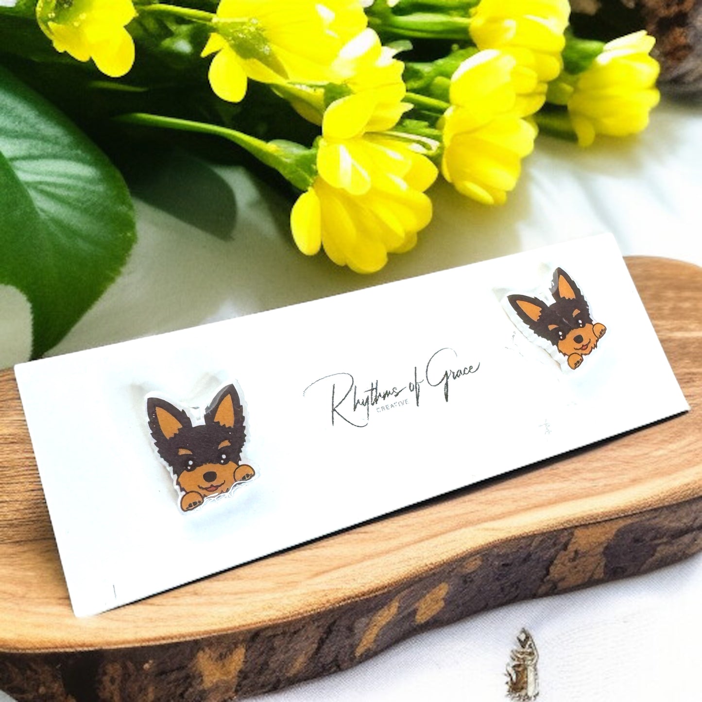 Woof-tastic Yorkie Stud Earrings - Wear Your Love for Paws!