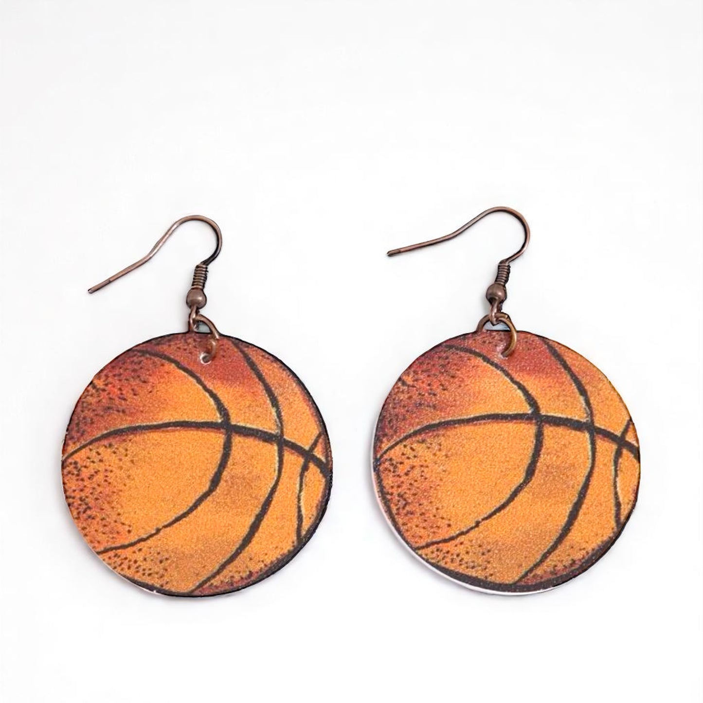 Slam Dunk Style: Basketball Dangle Earrings! 🏀