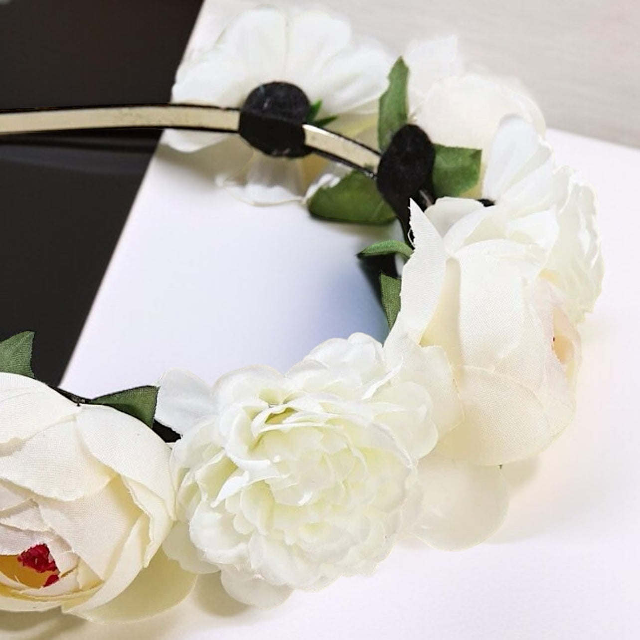 Blooming Beauty: White Flower Headband for the Perfect Boho Chic Look! - Rhythms of Grace Creative