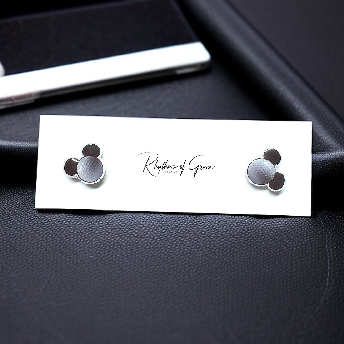 Mouse Ears Sports Stud Earrings: Jewelry for Athletes and Theme Park Lovers!