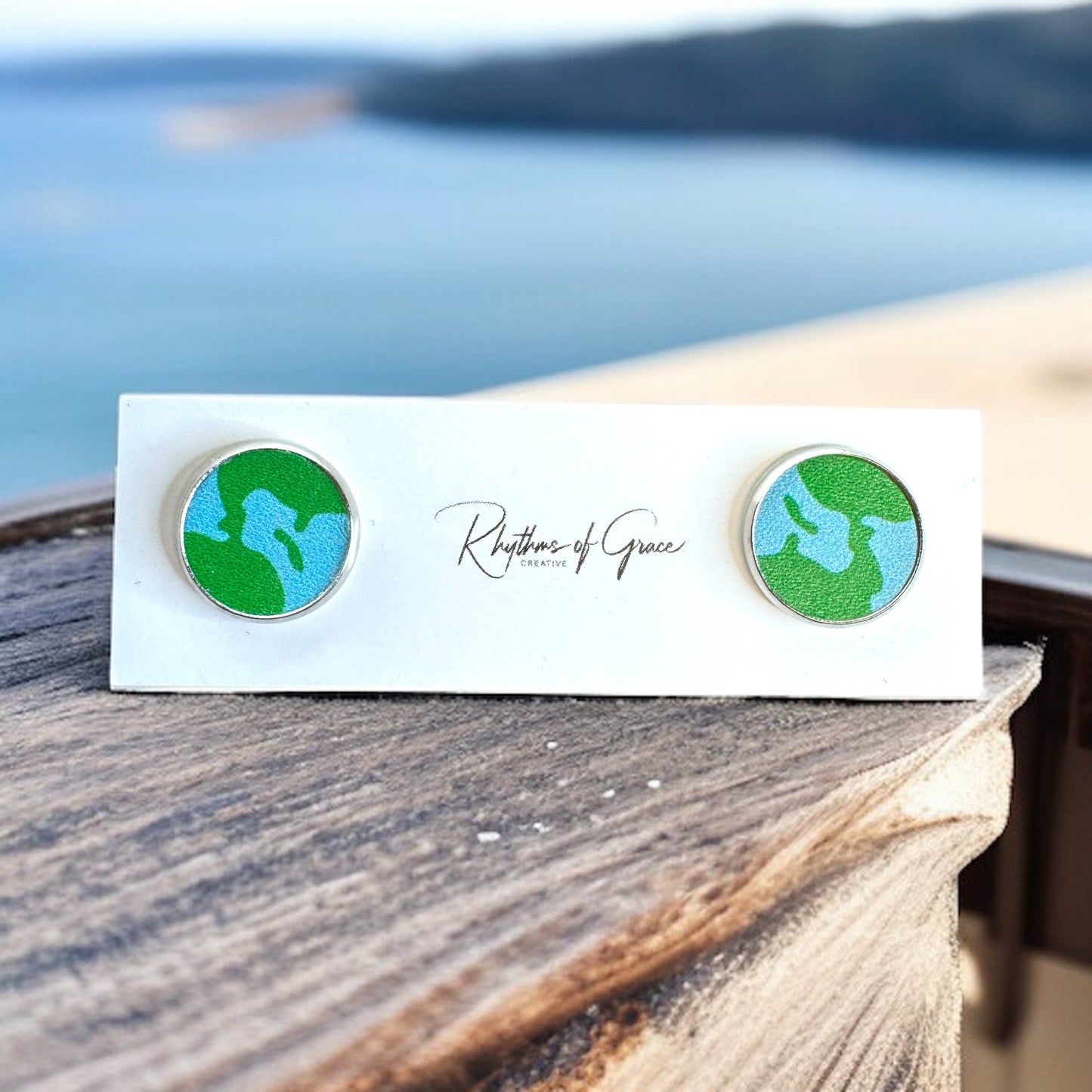 Mother Earth Stud Earrings - Handmade with Love! 🌎