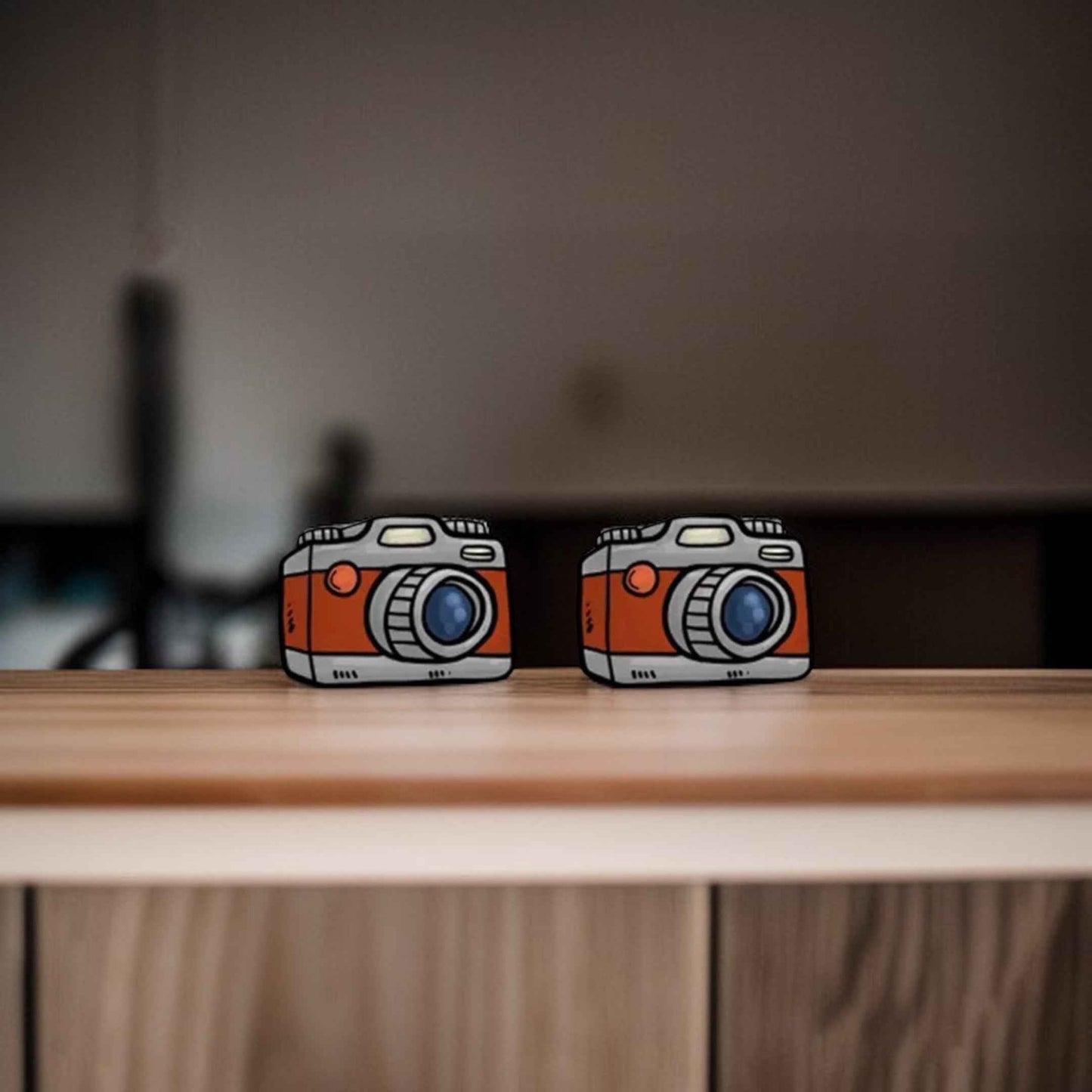 Snap Stylish: Camera Stud Earrings for Every Shutterbug!