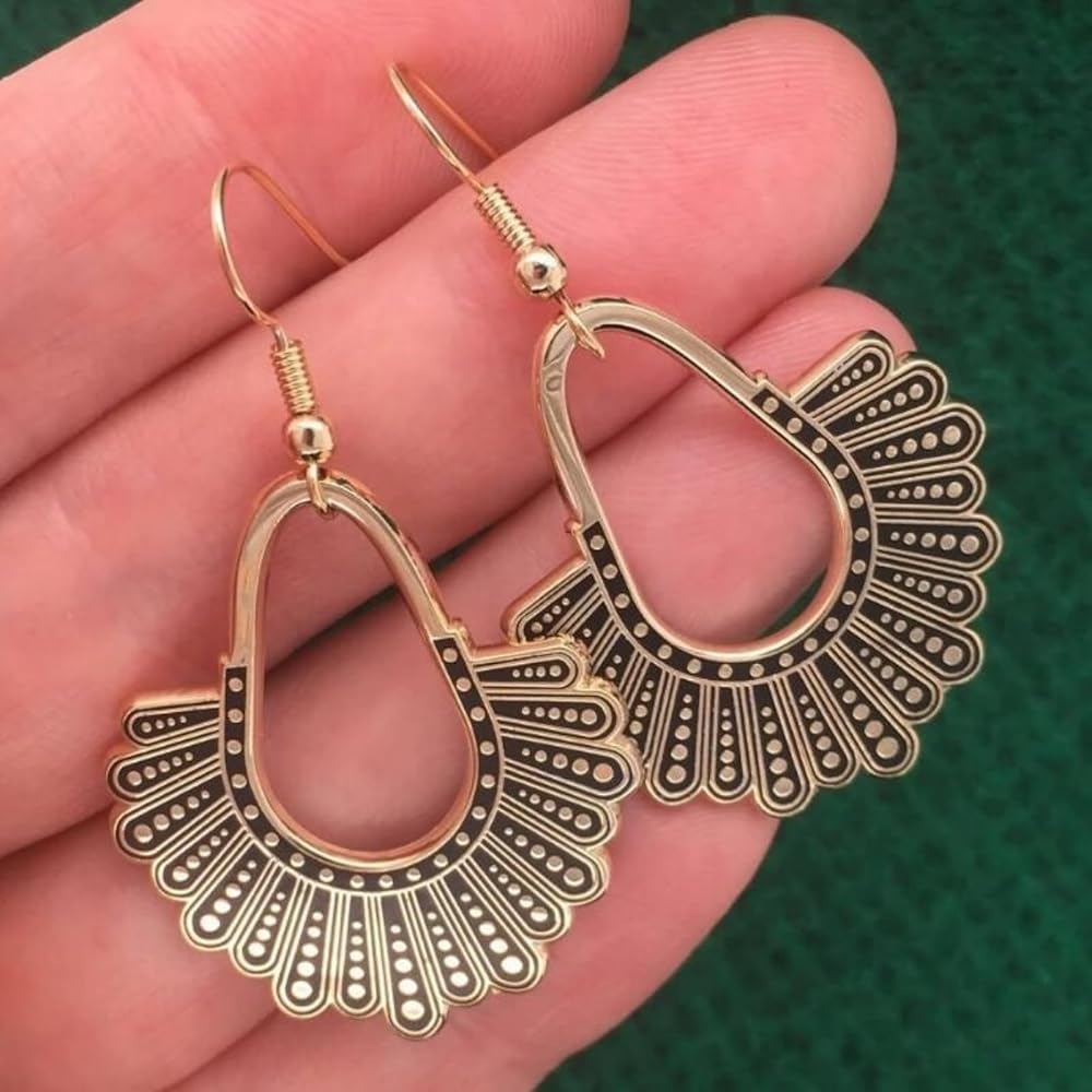 Dissent Earrings – Channel Your Inner RBG with Bold Elegance!