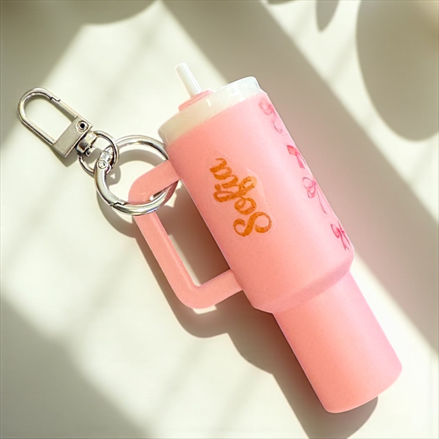 Sip, Store, & Shine: Mini Tumbler Keychains!