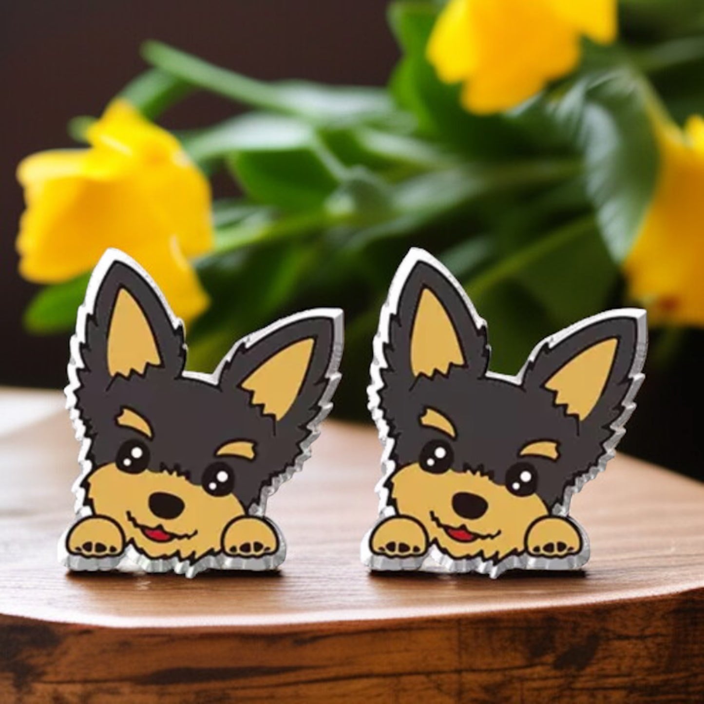 Woof-tastic Yorkie Stud Earrings - Wear Your Love for Paws!