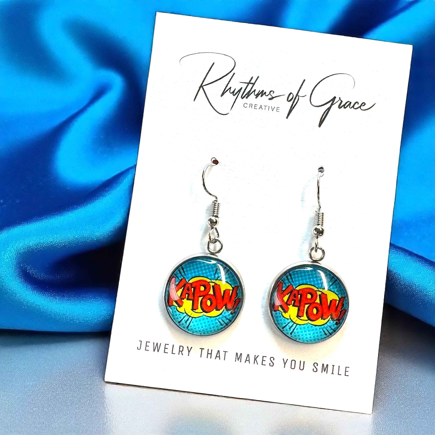 Superhero Sparkle: Dangle Earrings for Everyday Adventure!