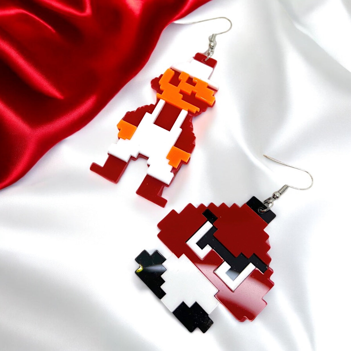 Retro Super Mario Bros Earrings – 80’s Gamer Chic! 🎮