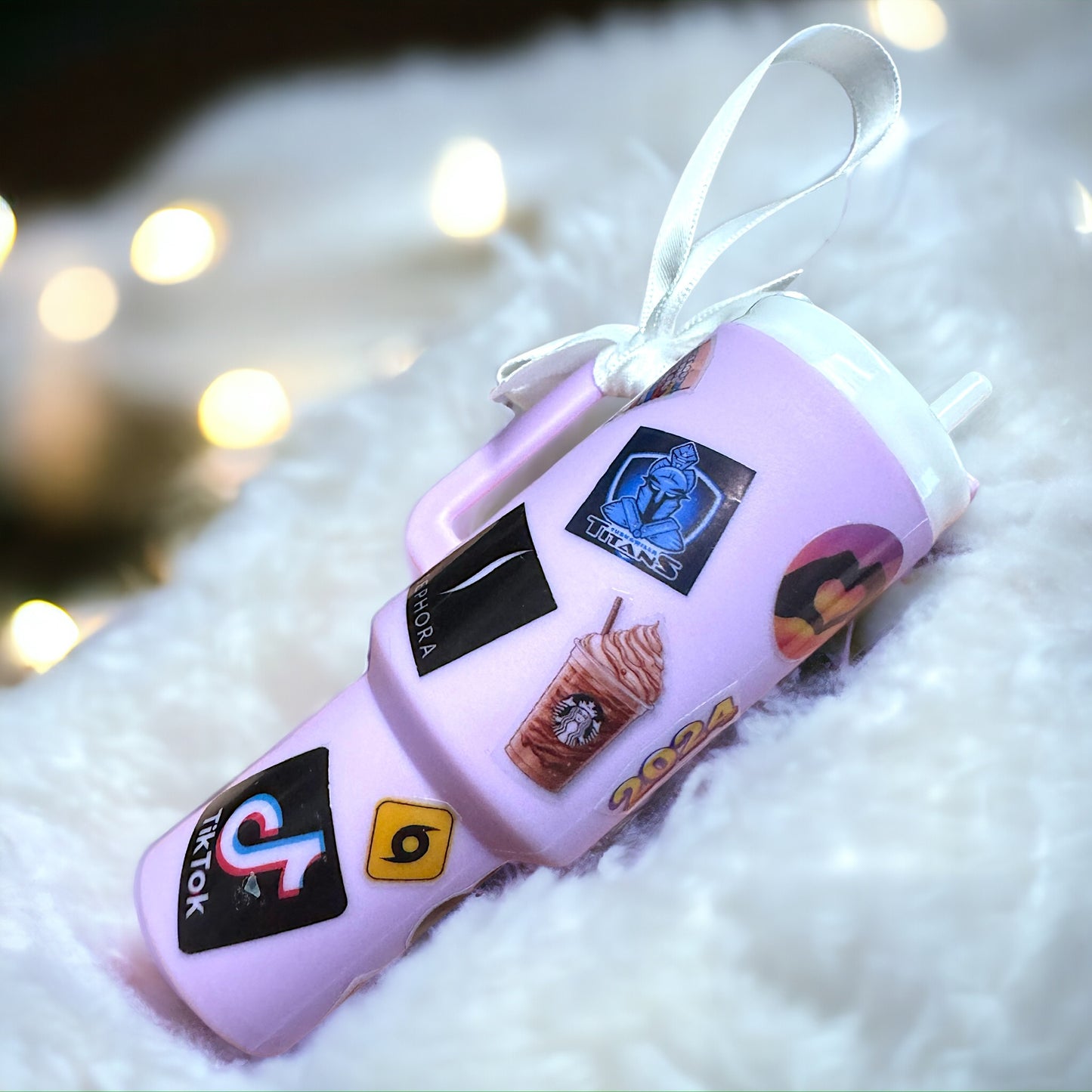 Cheers to the Season: Customized Mini Stanley Cup Ornaments for the Perfect Gift!