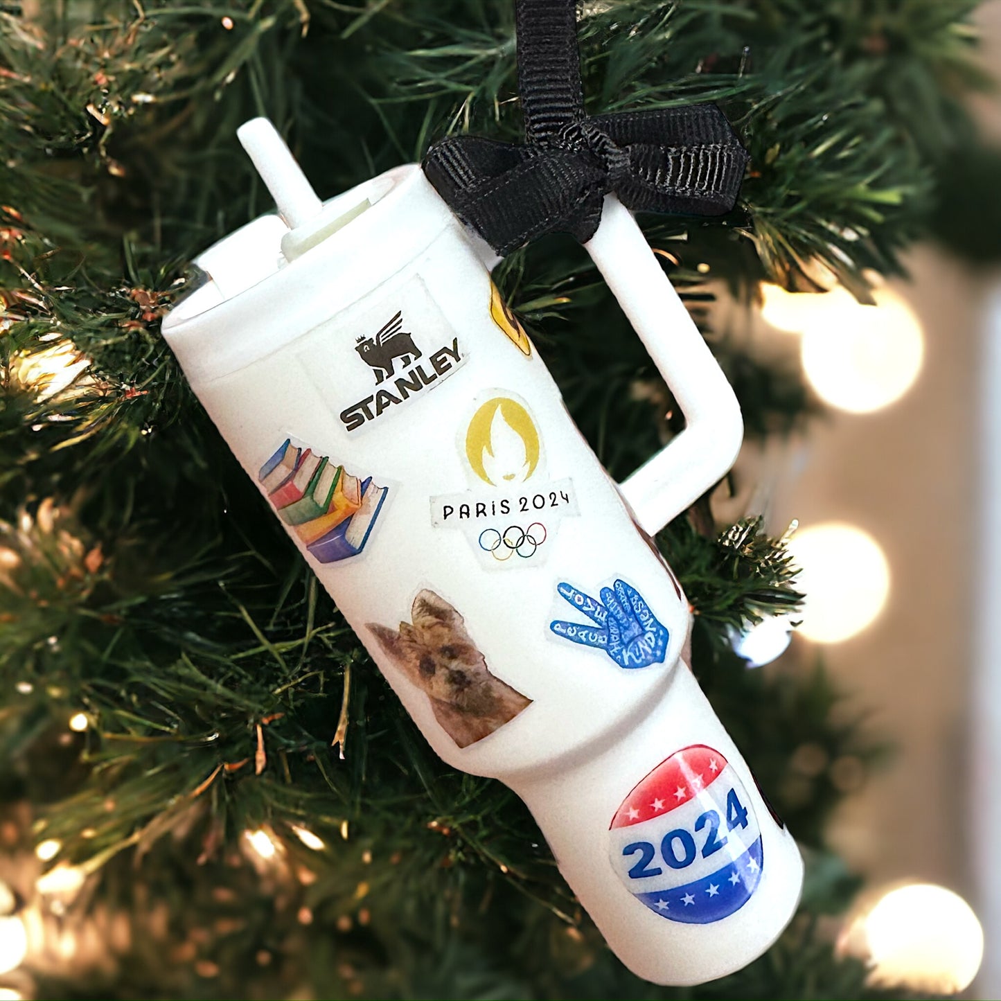 Cheers to the Season: Customized Mini Stanley Cup Ornaments for the Perfect Gift!