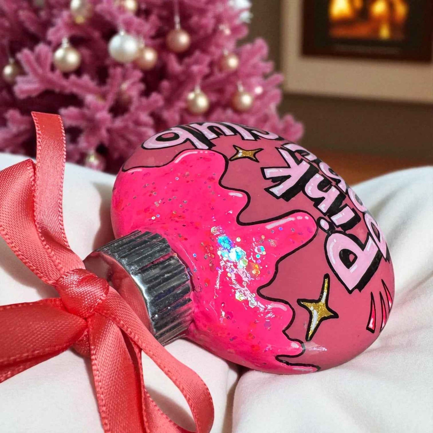 Pink Pony Club Ornament – Hand-Painted, Personalized & Pop-Culture Perfect! 🎀