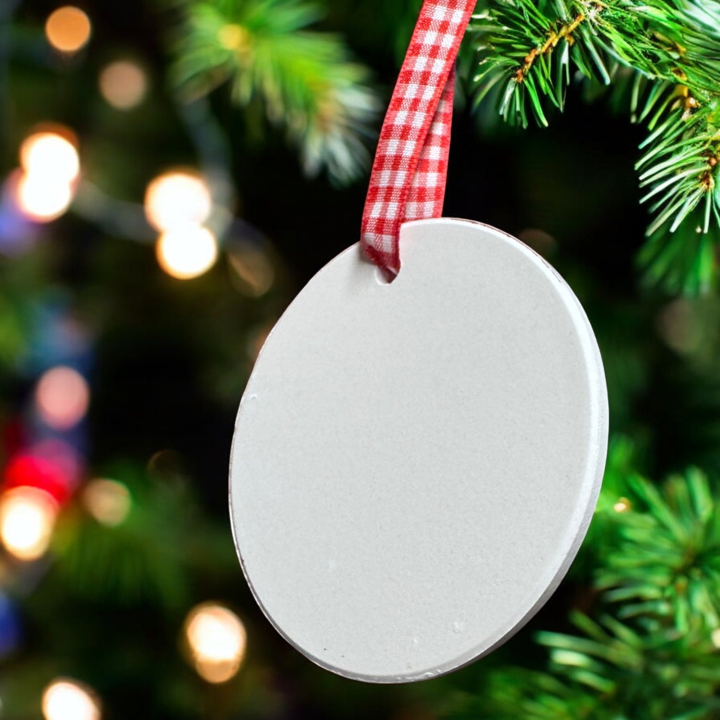 Santa Paws “6–7” Ceramic Christmas Ornament – Gen Z Custom Holiday Gift