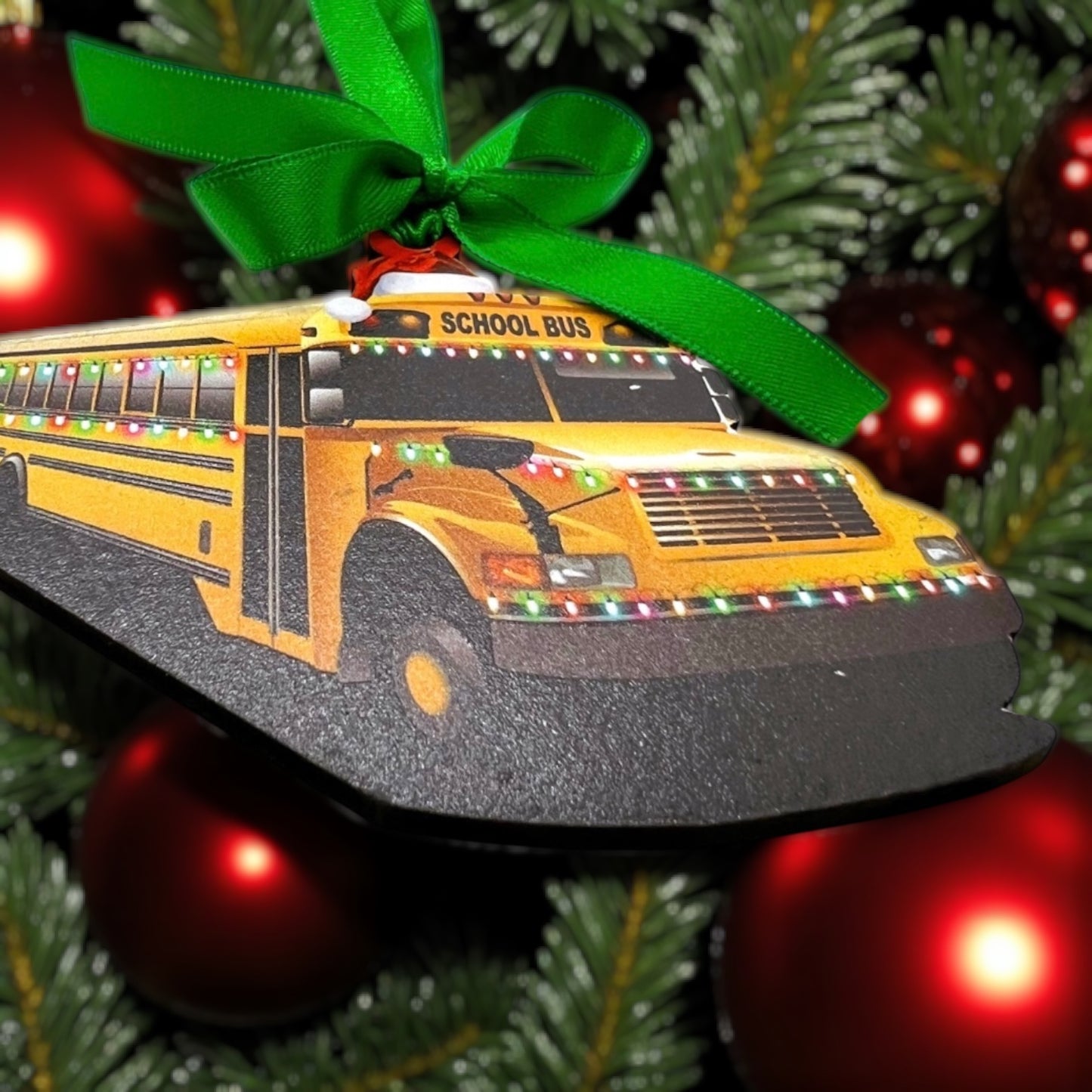 School Bus Driver Ornament – Festive Christmas Sublimation Keepsake