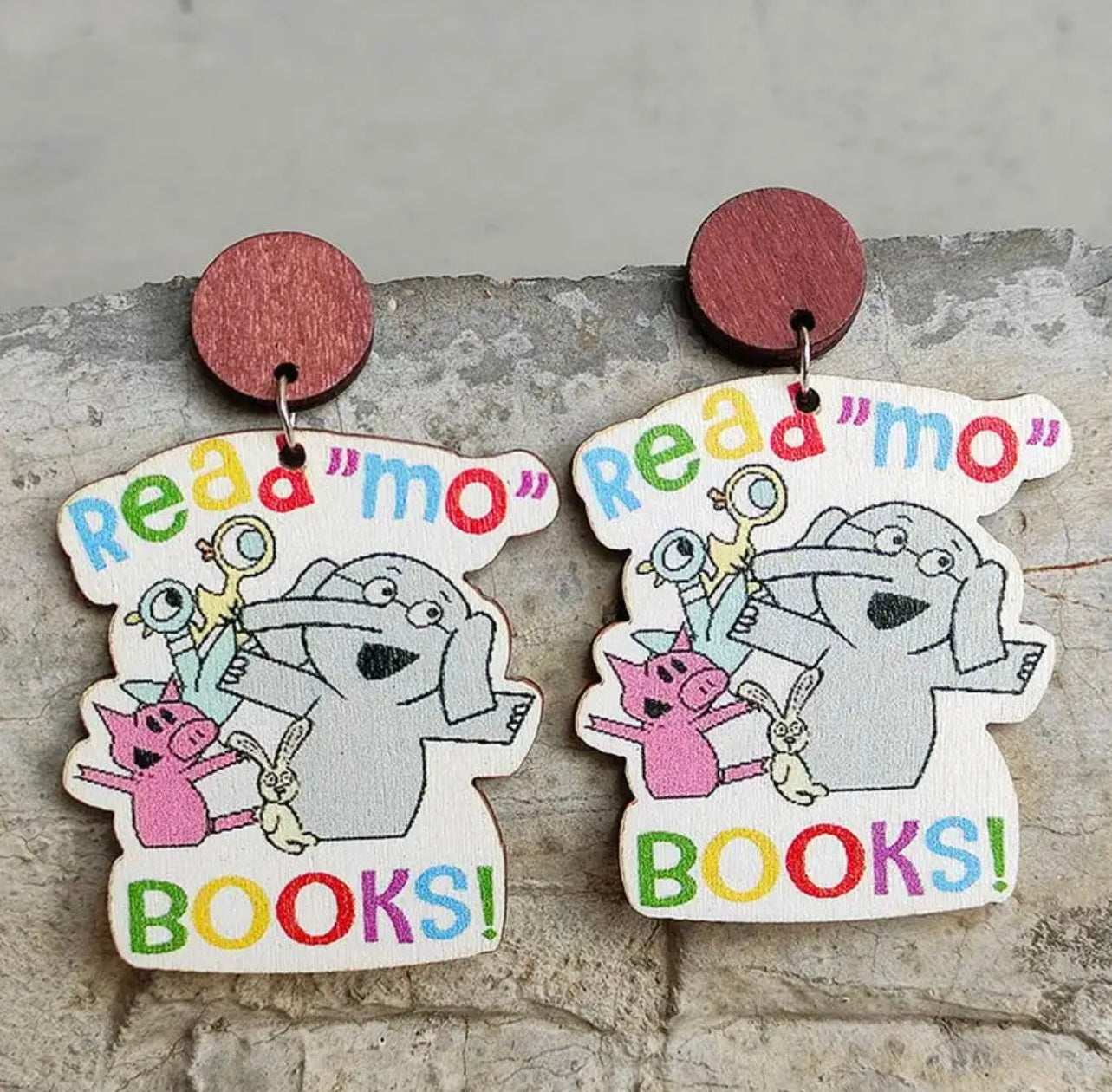 Book Character Earrings - Teacher Earrings, Elementary School, Librarian Earrings, Kindness Earrings