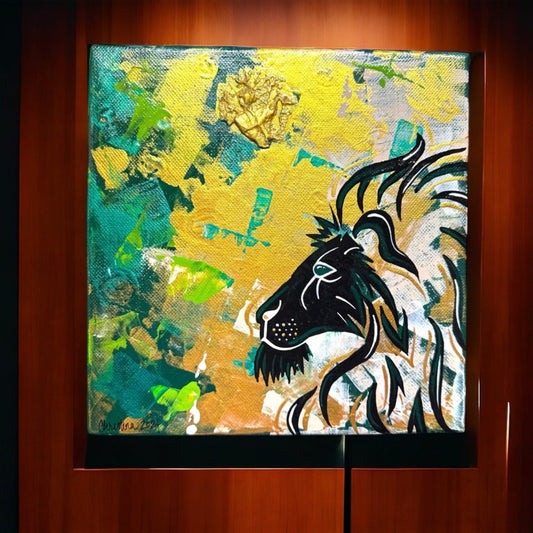 Stunning 8”x8” Original Textured Acrylic Painting - Unique Wall Art Ready to Hang