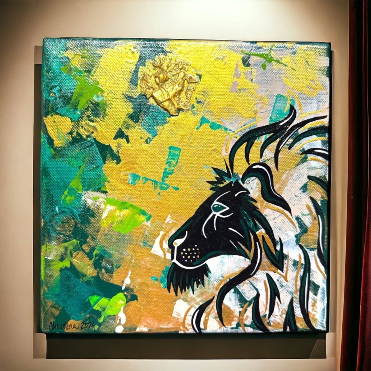 Stunning 8”x8” Original Textured Acrylic Painting - Unique Wall Art Ready to Hang