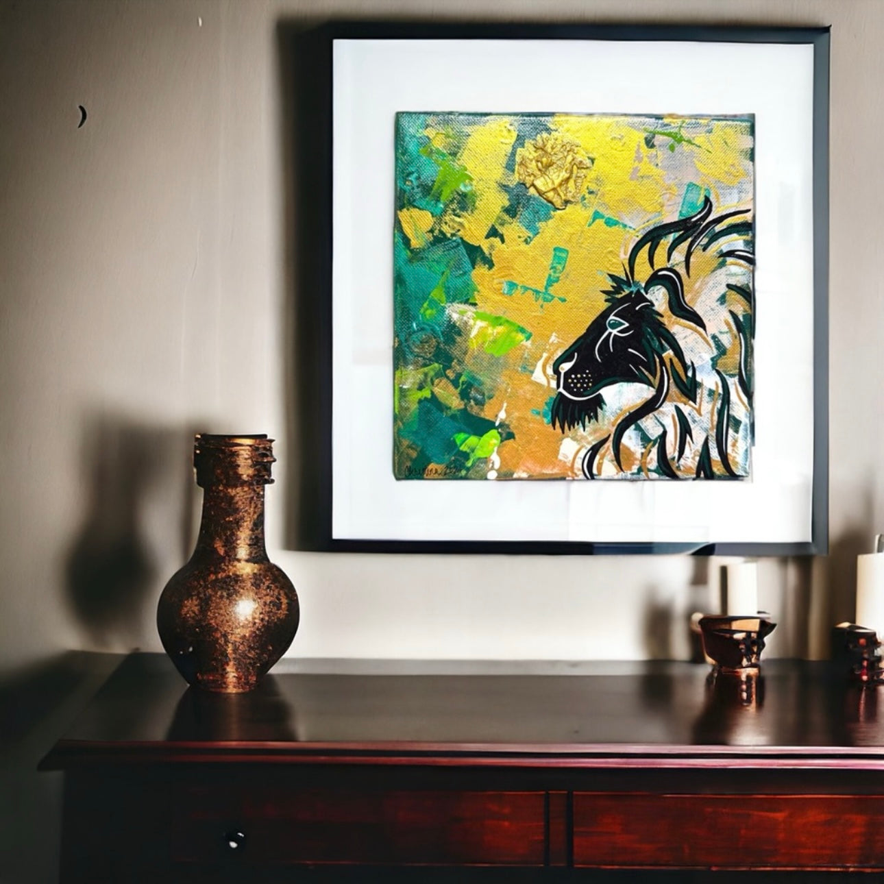 Stunning 8”x8” Original Textured Acrylic Painting - Unique Wall Art Ready to Hang