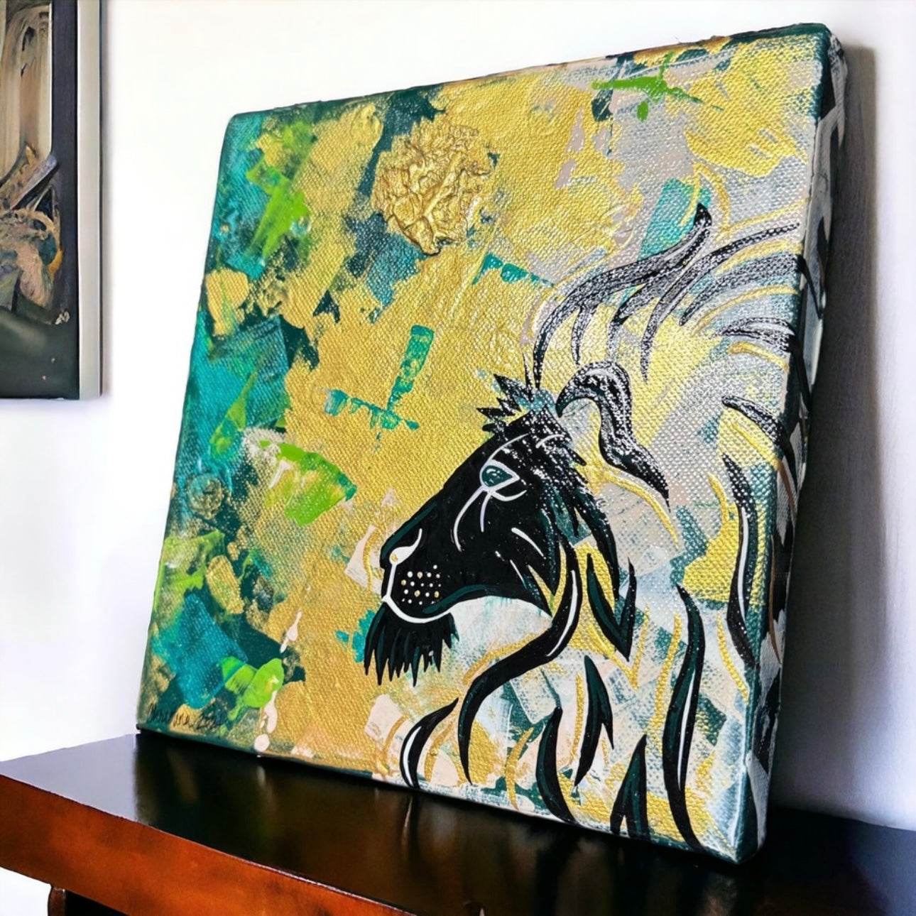 Stunning 8”x8” Original Textured Acrylic Painting - Unique Wall Art Ready to Hang