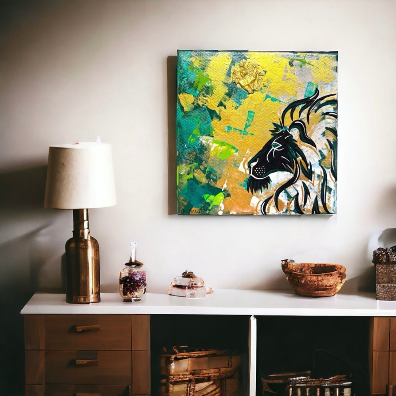 Stunning 8”x8” Original Textured Acrylic Painting - Unique Wall Art Ready to Hang