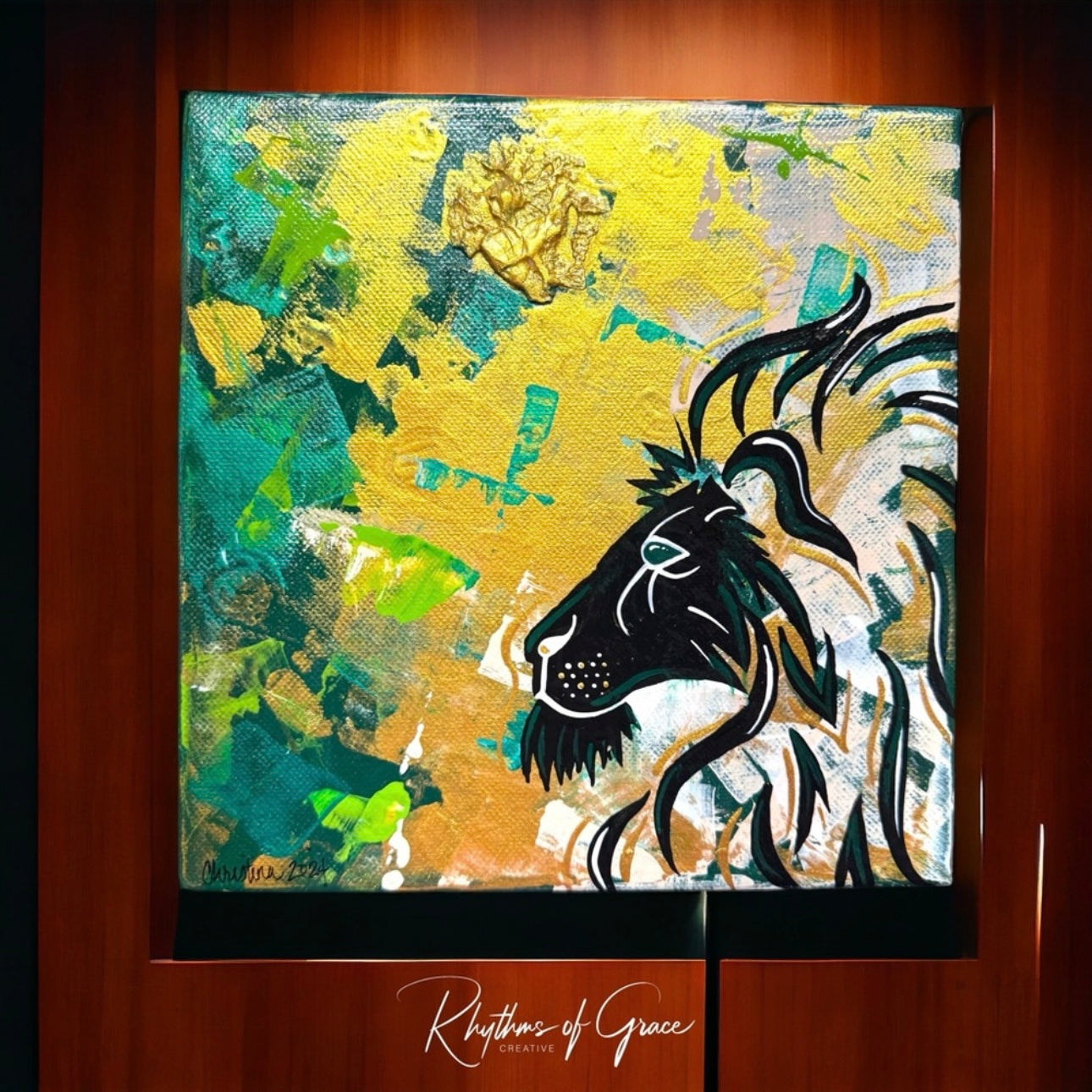 Stunning 8”x8” Original Textured Acrylic Painting - Unique Wall Art Ready to Hang