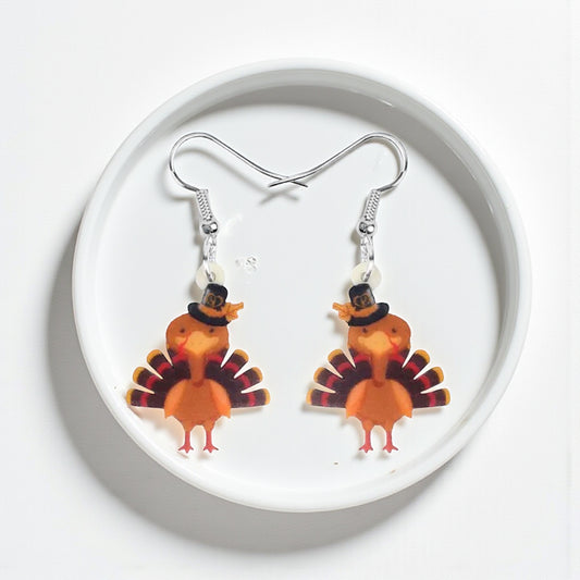 Turkeys on Your Ears: Fabulous Thanksgiving Earrings for Festive Fun!