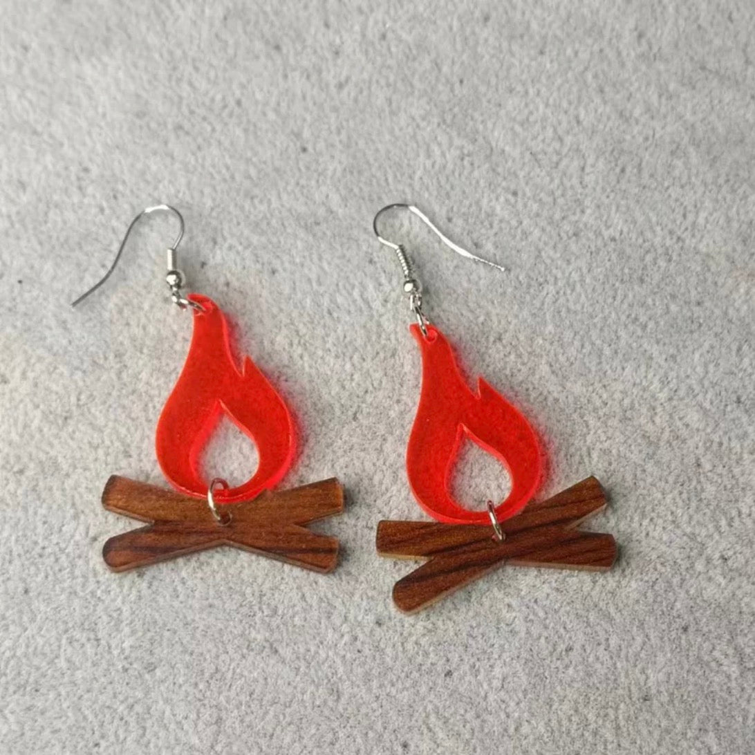 Campfire Chic: Dazzling Earrings to Spark Your Adventure!