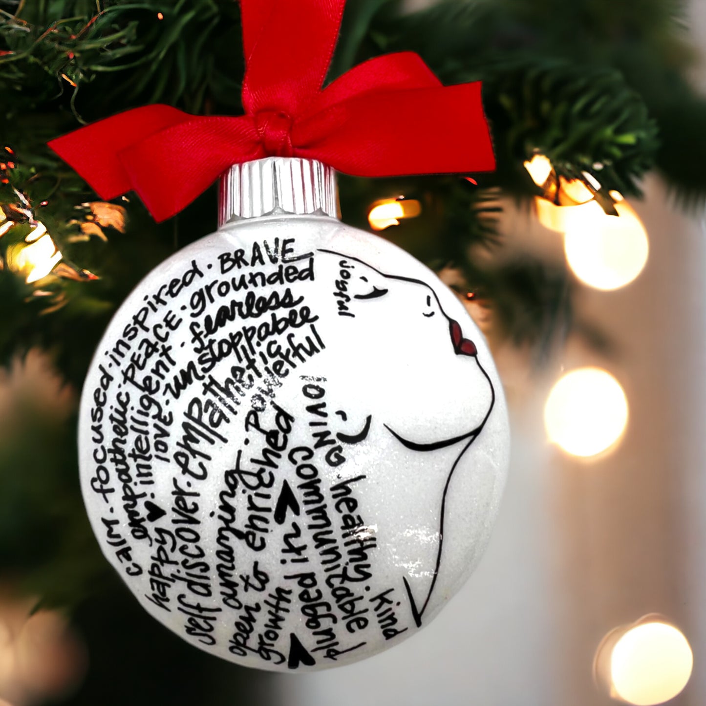 Christmas Ornament: Words of Affirmation – Spread Positivity and Holiday Cheer!