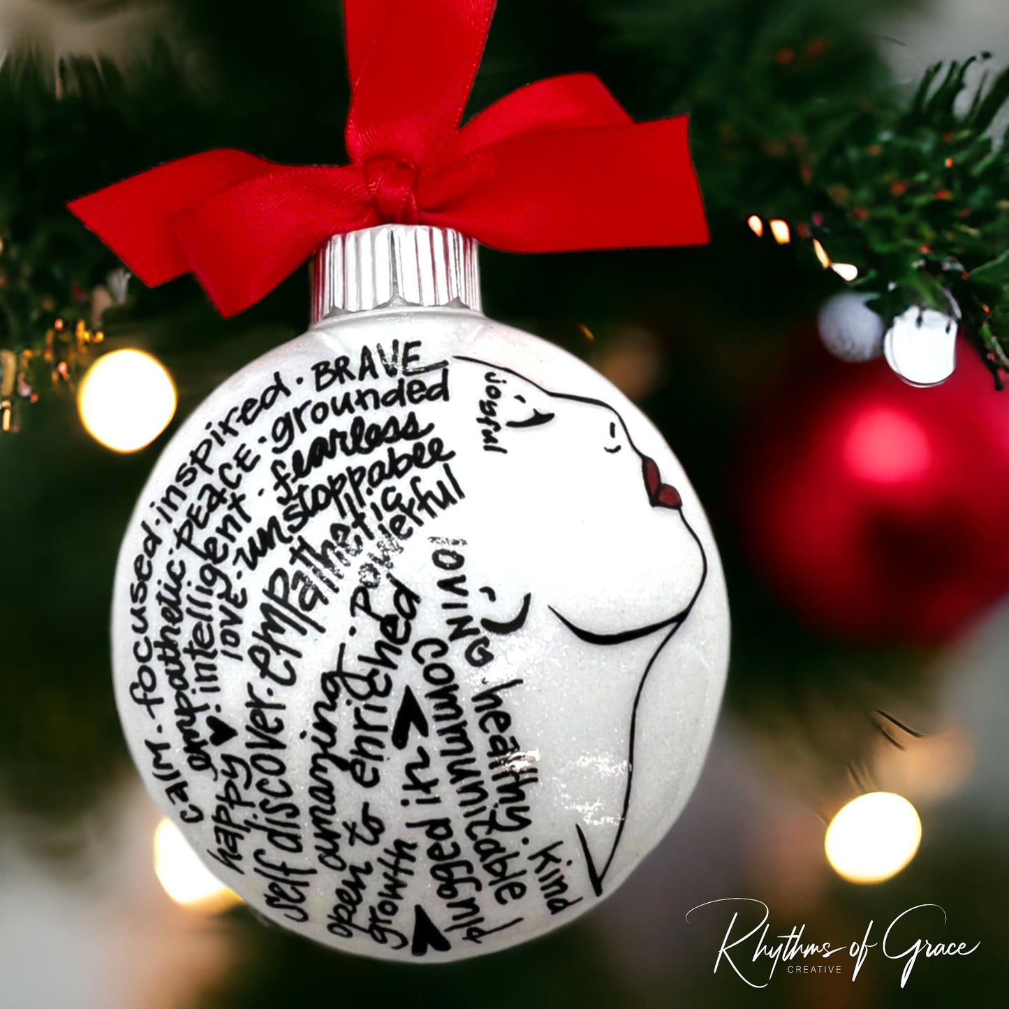 Christmas Ornament: Words of Affirmation – Spread Positivity and Holiday Cheer!