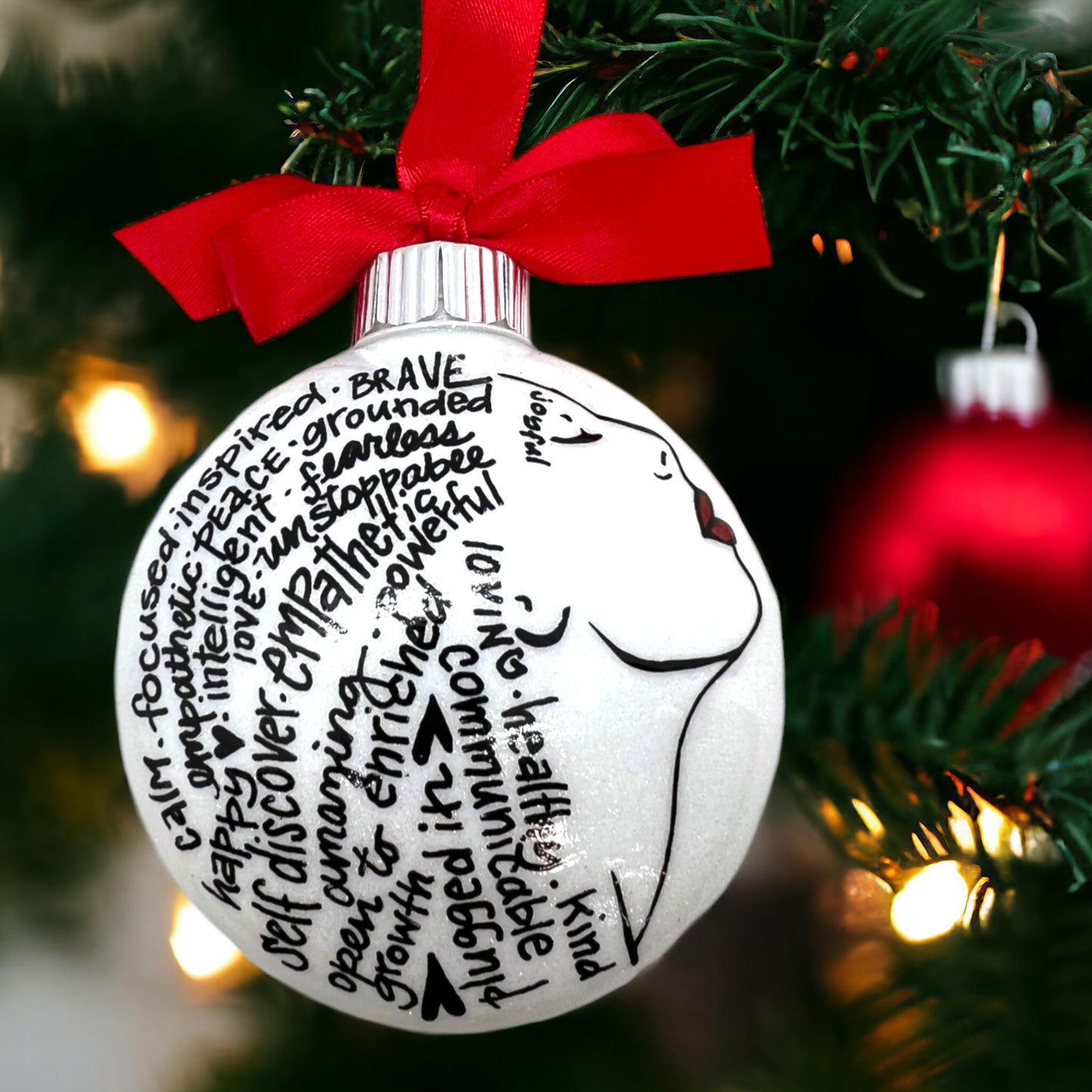 Christmas Ornament: Words of Affirmation – Spread Positivity and Holiday Cheer!