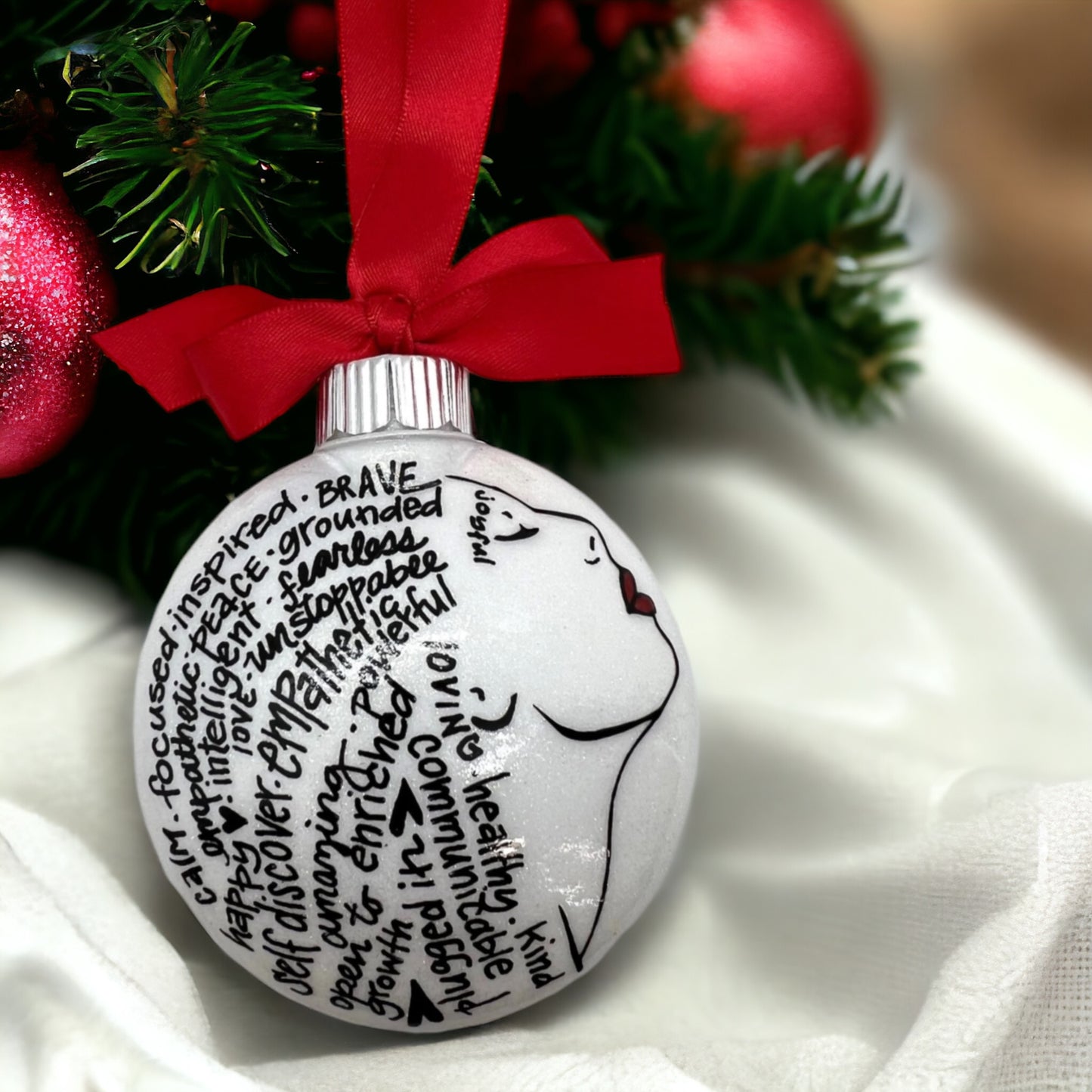 Christmas Ornament: Words of Affirmation – Spread Positivity and Holiday Cheer!