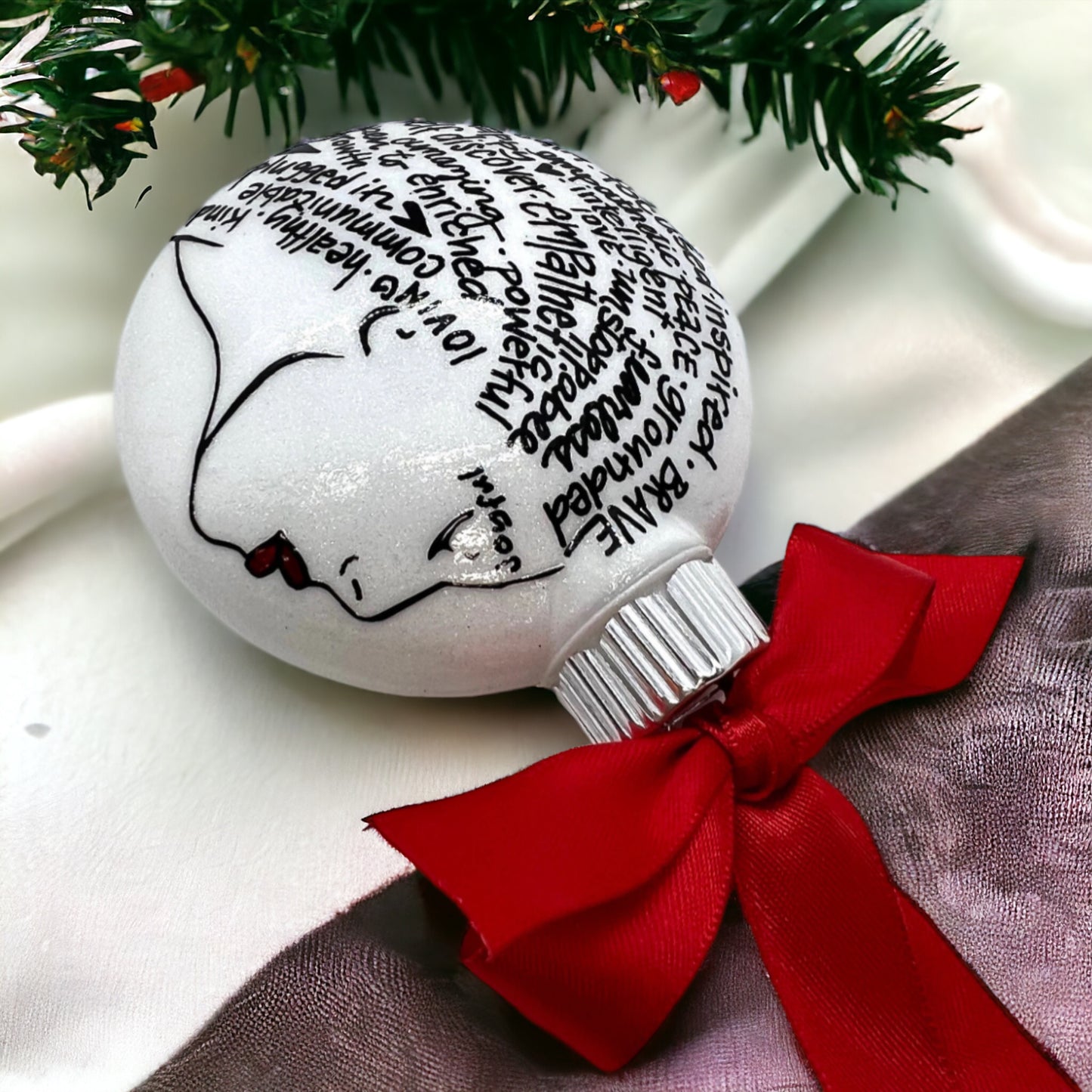 Christmas Ornament: Words of Affirmation – Spread Positivity and Holiday Cheer!