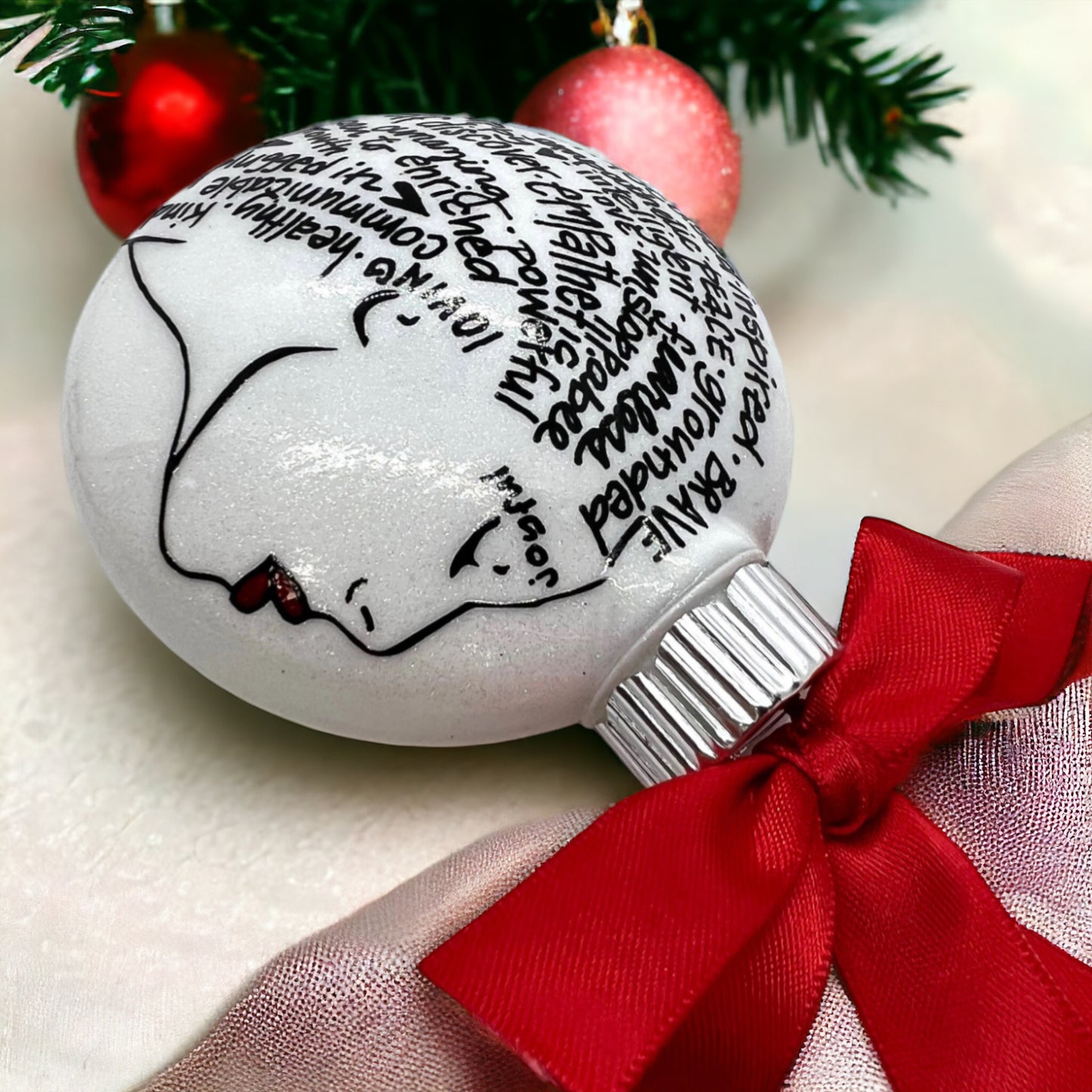Christmas Ornament: Words of Affirmation – Spread Positivity and Holiday Cheer!
